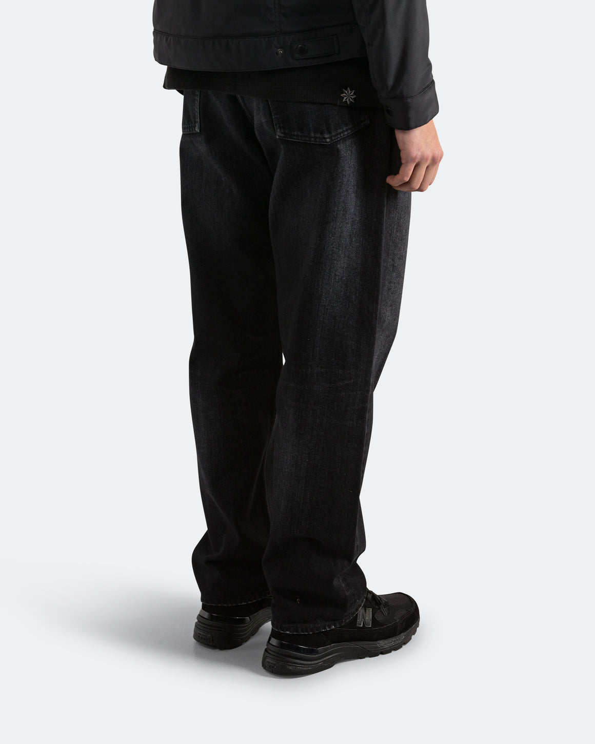 HAVEN - Station Pant - Suvin Cotton Denim Washed Black - UP THERE