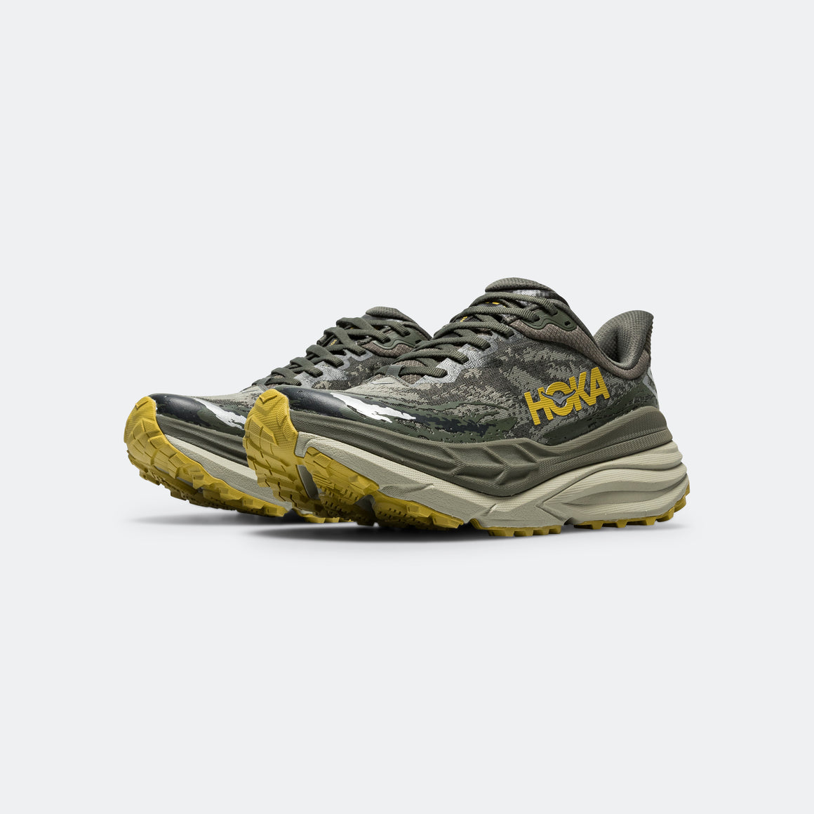 HOKA - Mens Stinson 7 - Olive Haze/Forest Cover - UP THERE