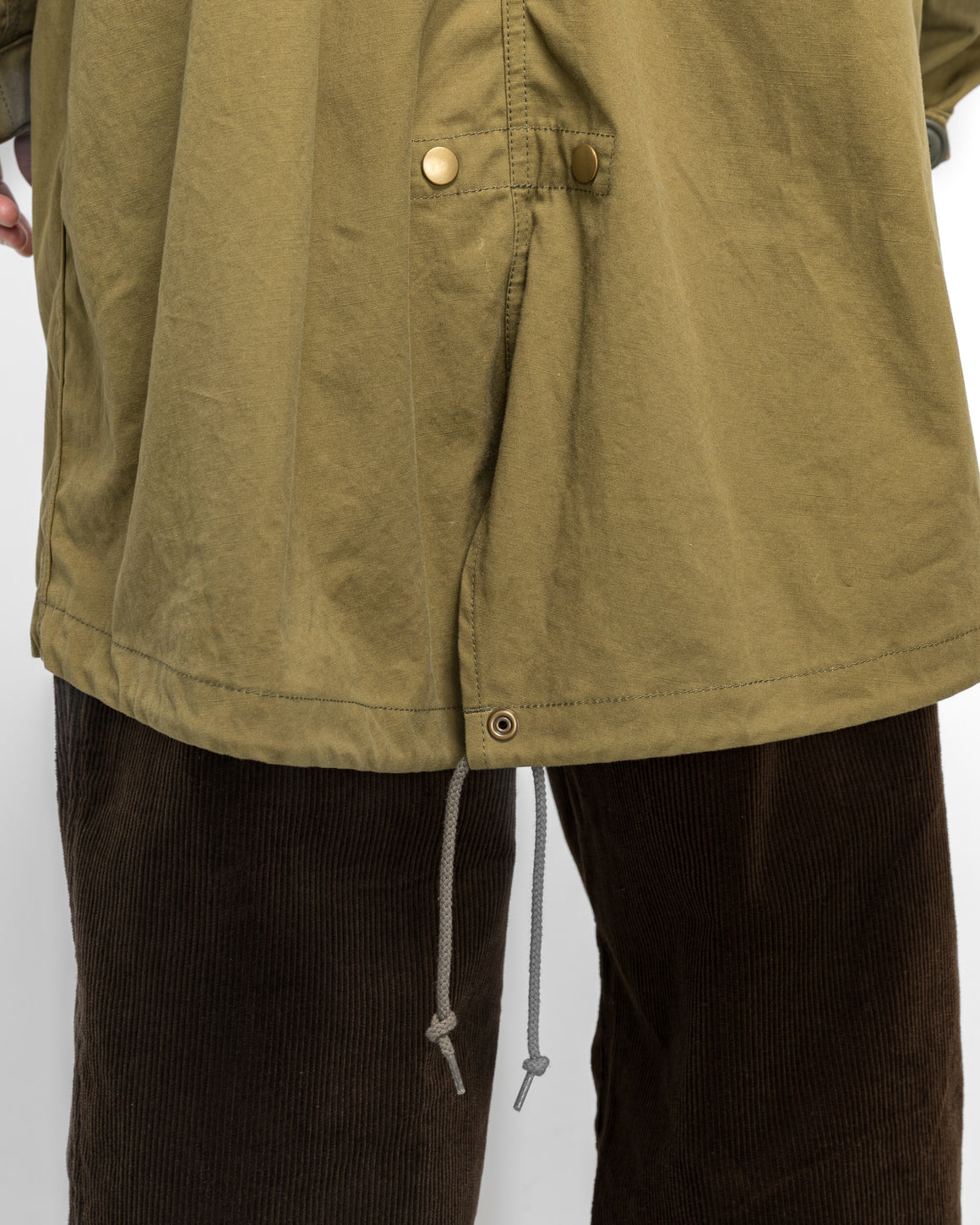 Junya Watanabe MAN - Cotton Canvas Mackinaw Wool Coat x FILSON - Khaki/Red - UP THERE
