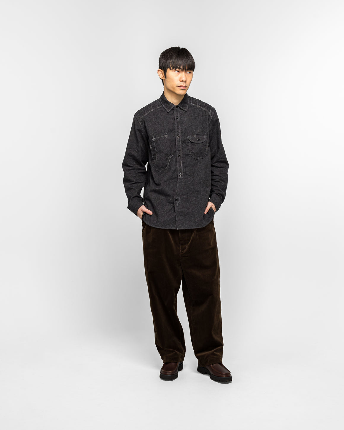 Junya Watanabe MAN - Cotton Corduroy Pants - Dark Brown - UP THERE