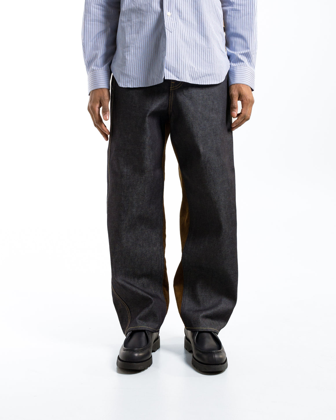 Junya Watanabe MAN - Cotton Denim Corduroy Pants x Levis - Indigo/Brown - UP THERE