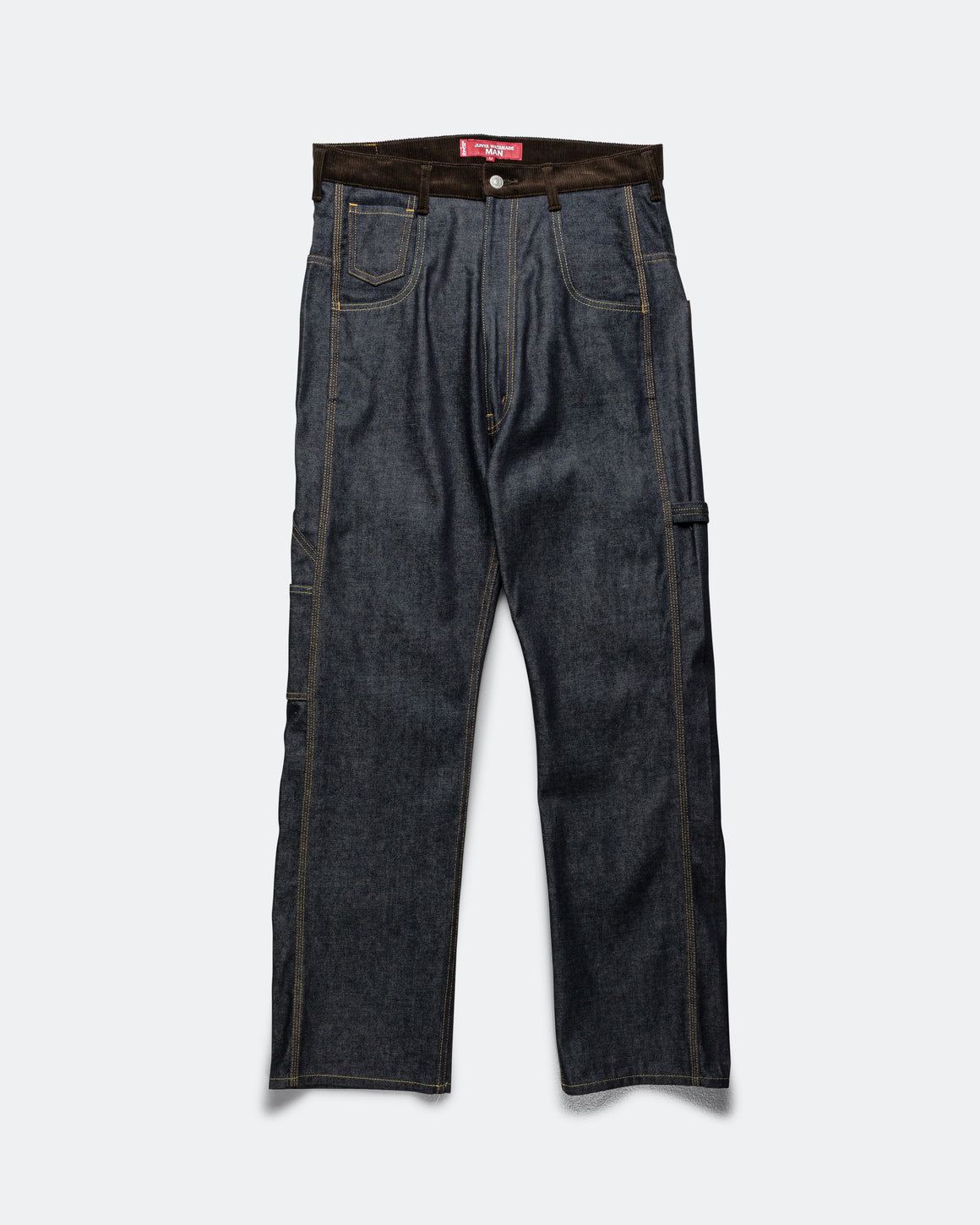 Junya Watanabe MAN - Cotton Denim Leather Pants x Levis - Indigo/Brown - UP THERE
