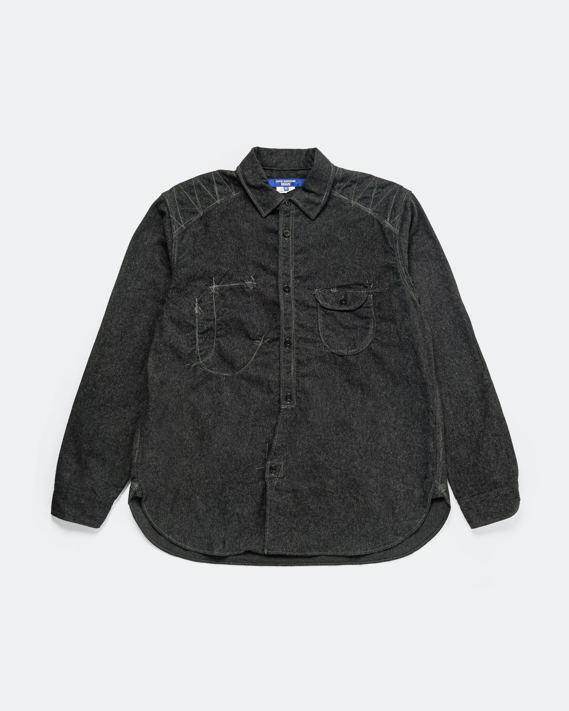 Junya Watanabe MAN - Cotton Flannel Shirt - Charcoal - UP THERE