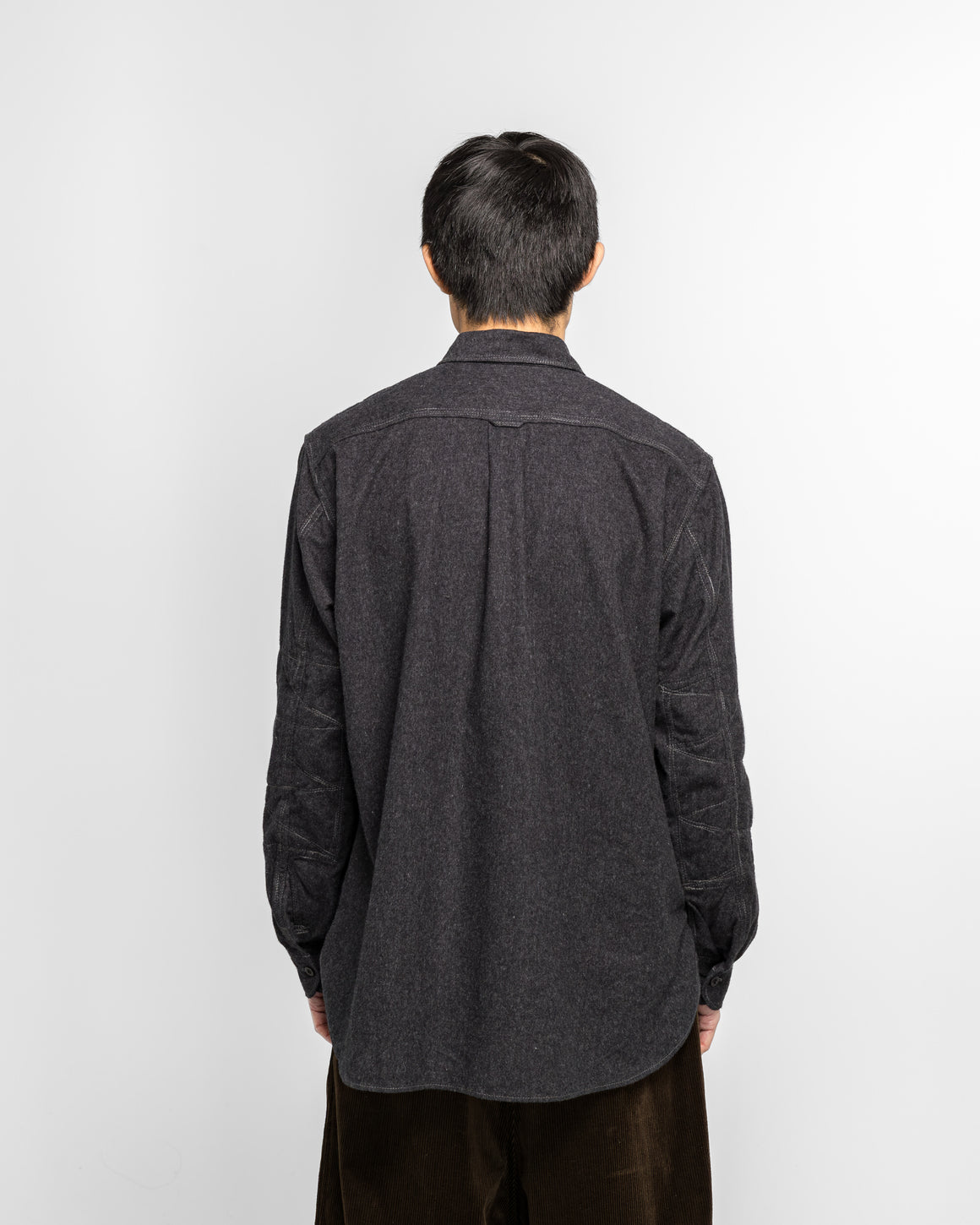 Junya Watanabe MAN - Cotton Flannel Shirt - Charcoal - UP THERE