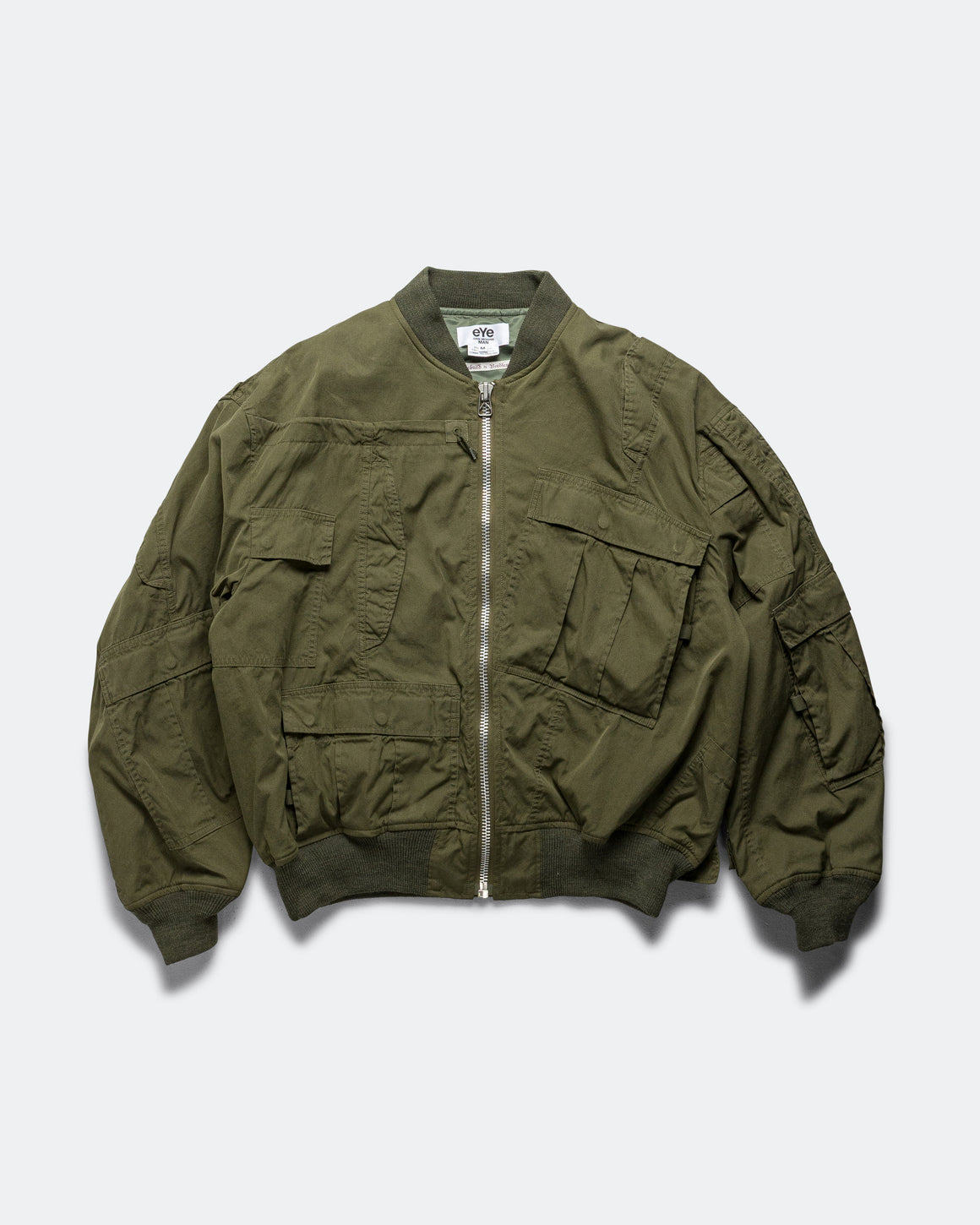 Junya Watanabe MAN - Cotton Nylon Bomber x Needles - Khaki - UP THERE