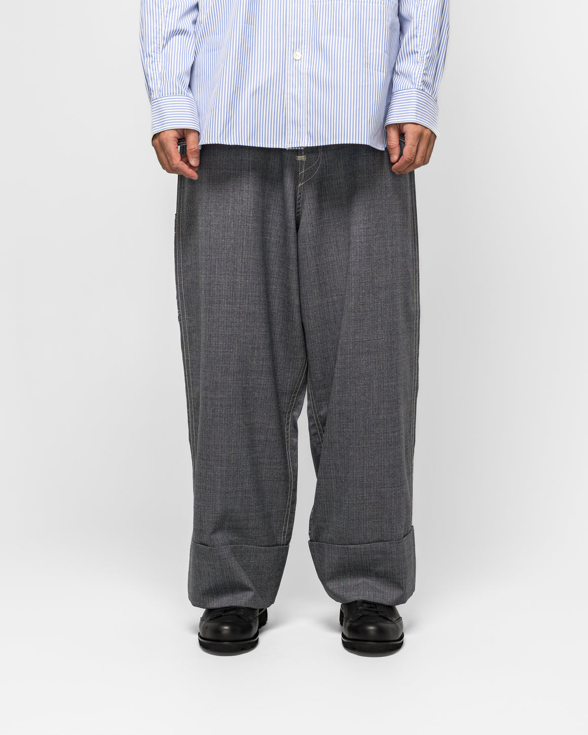 Junya Watanabe MAN - Hemp Canvas Print Trousers x Levi's - Indigo - UP THERE