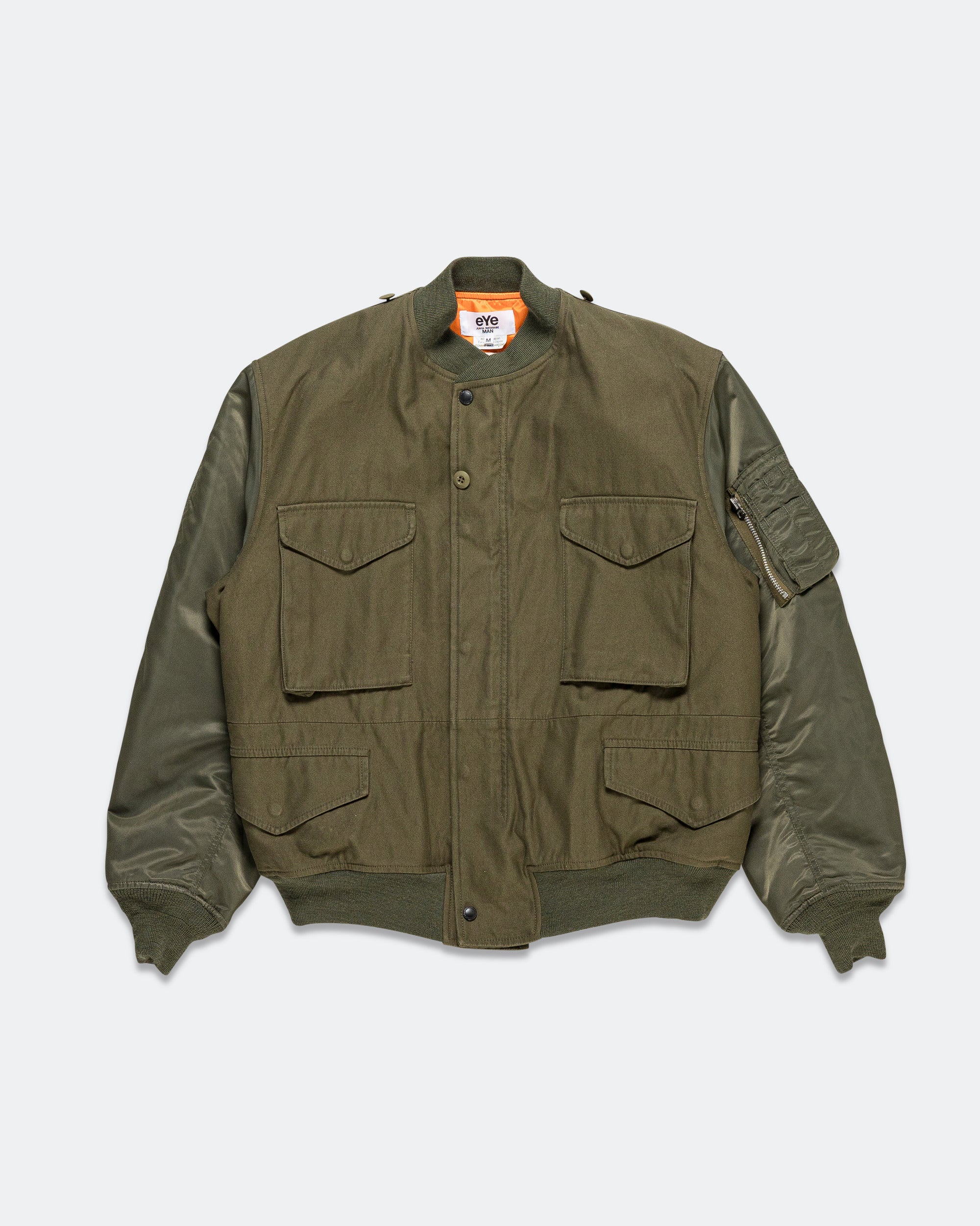 Junya Watanabe MAN - Bomber Jacket - Khaki X Mix | UP THERE