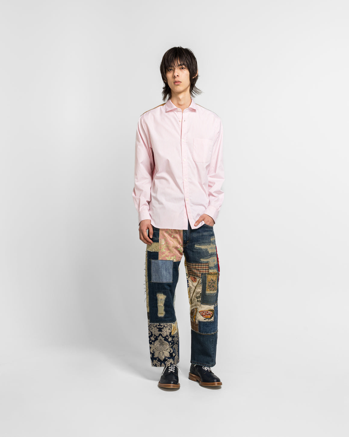 Junya Watanabe MAN - Cotton Garment Treated Denim x Levi's - Indigo/Mix - UP THERE