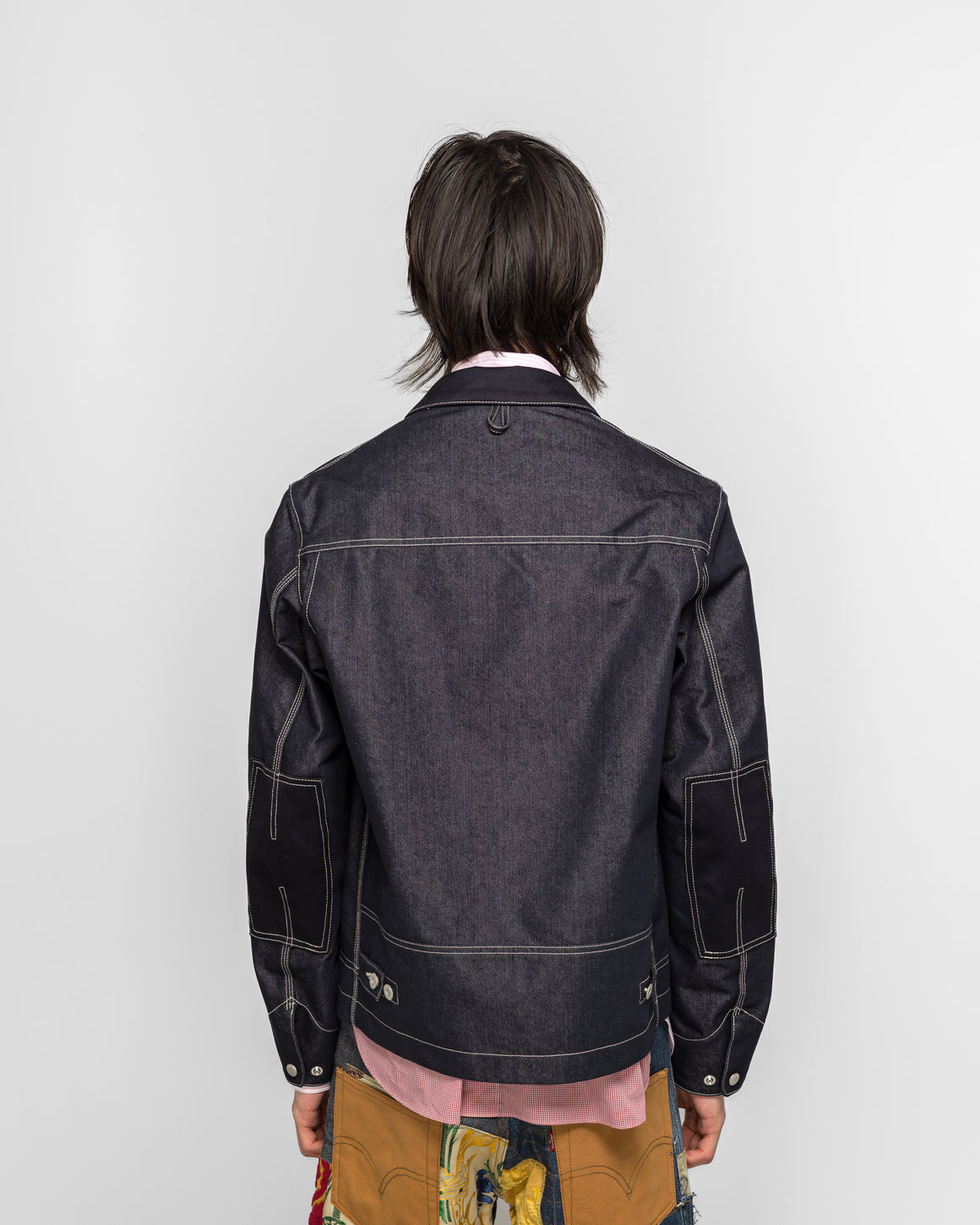 Junya Watanabe MAN - Cotton Polyester Reactive-Dyed Denim Jacket - Indigo - UP THERE