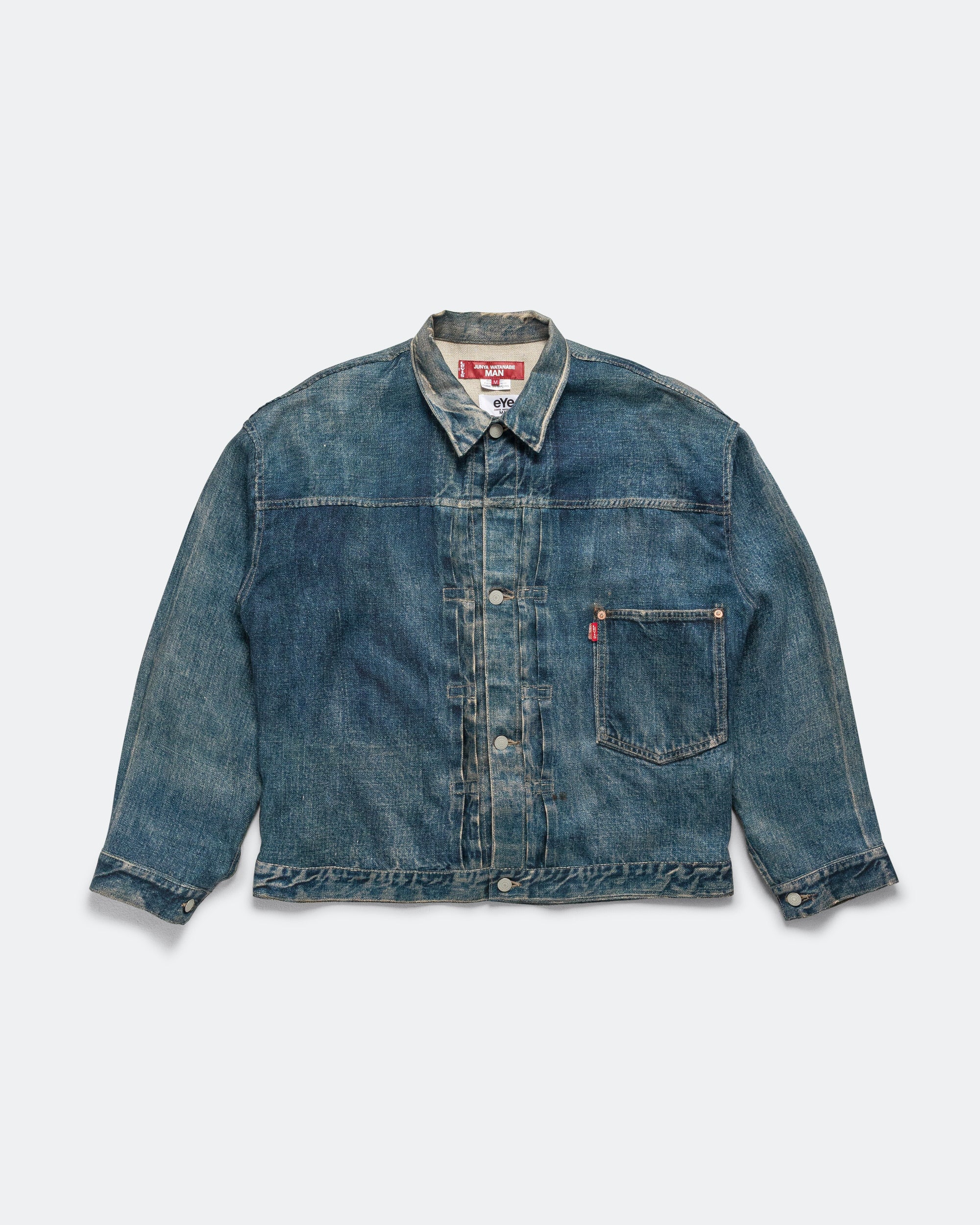 ジャケット・アウター JUNYA WATANABE MAN Levi's JACKET L Junya Watanabe MAN - Linen Oxford Printed Jacket x Levi's - Indigo