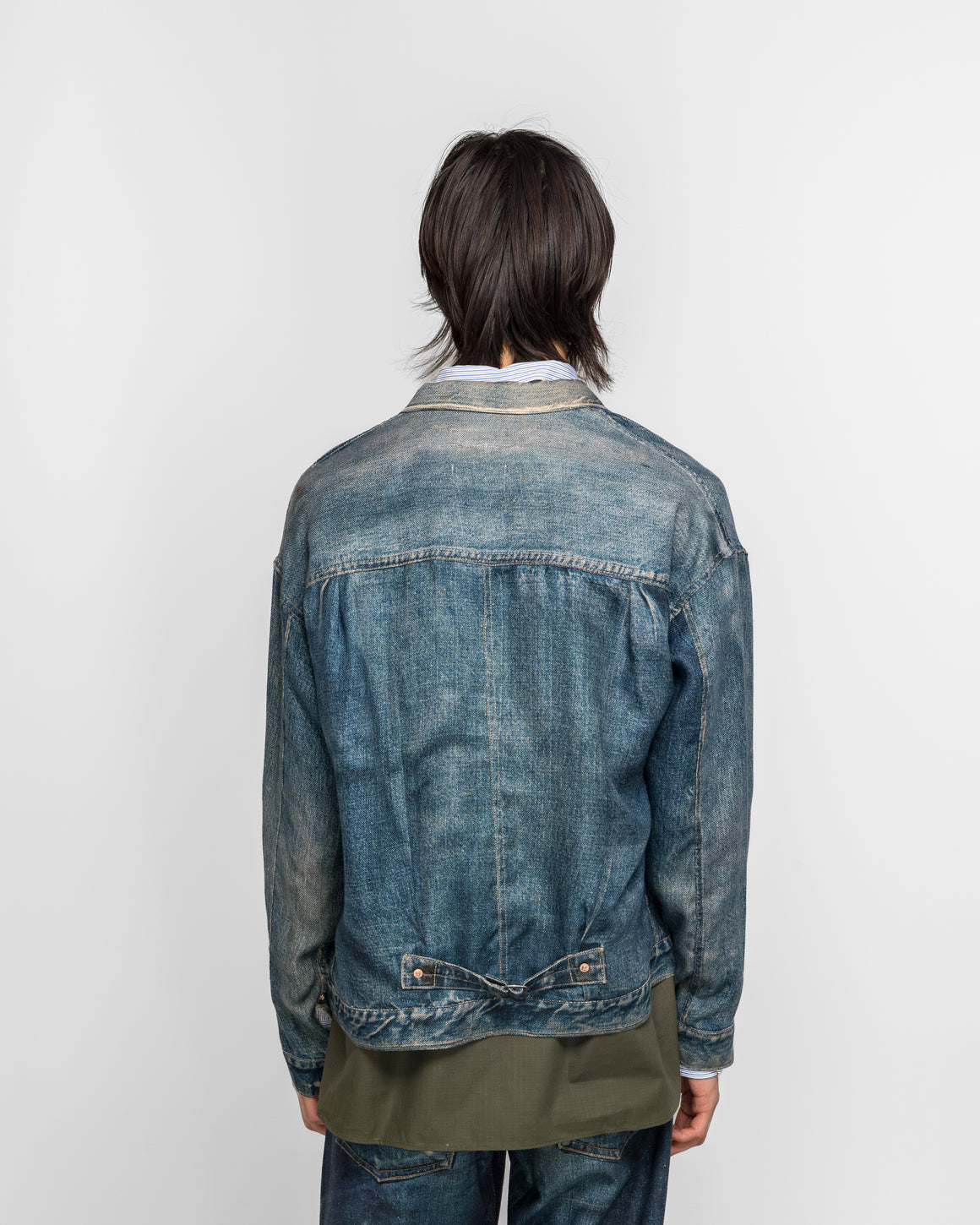 Junya Watanabe MAN - Linen Oxford Printed Jacket x Levi's - Indigo - UP THERE