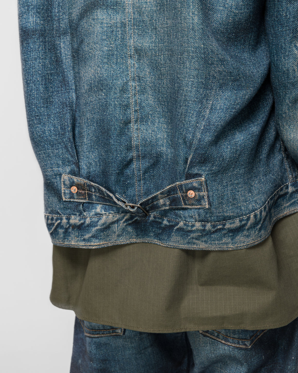 Junya Watanabe MAN - Linen Oxford Printed Jacket x Levi's - Indigo - UP THERE