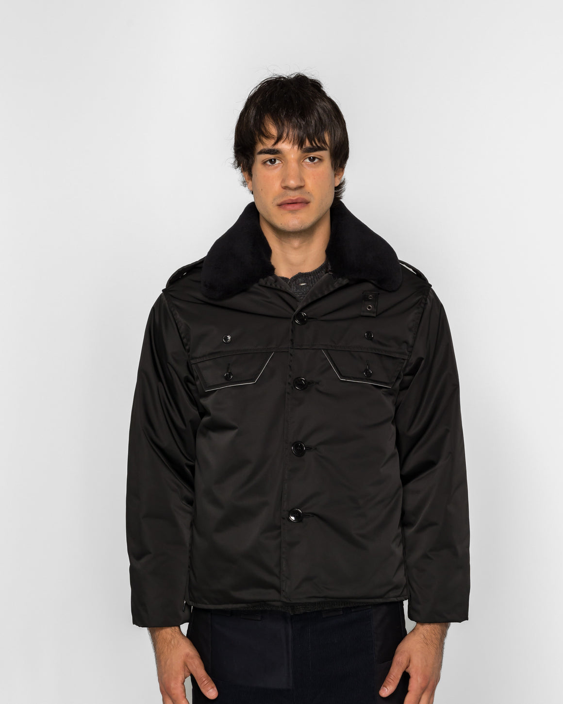 Junya Watanabe MAN - Military Shirt Jacket - Black - UP THERE