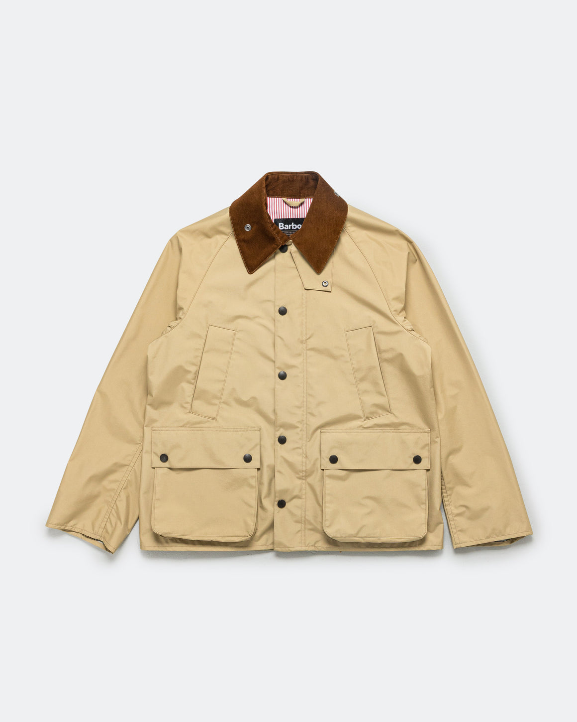 Junya Watanabe MAN - Nylon Poly Laminated Corduroy x Barbour - Beige/Brown - UP THERE