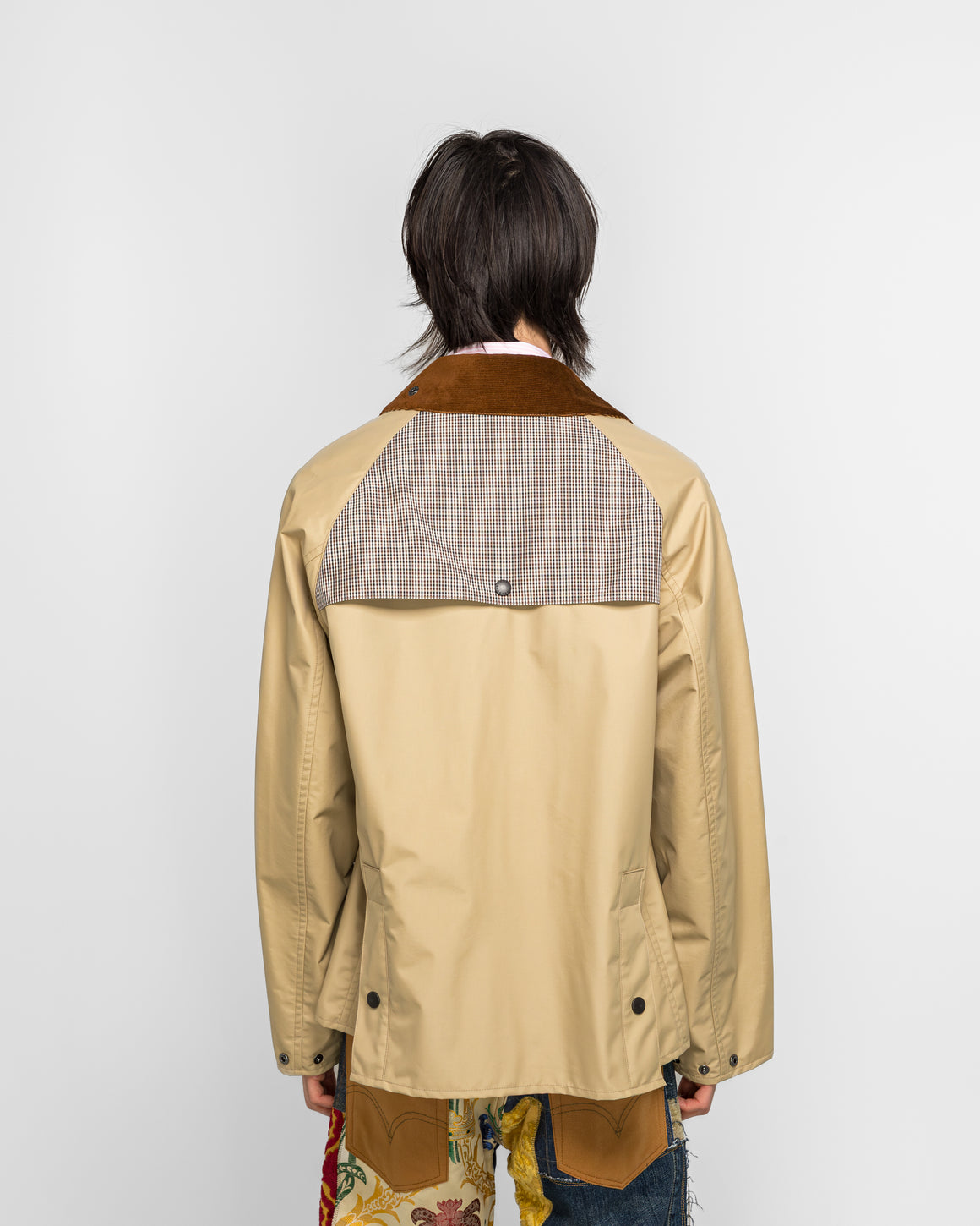 Junya Watanabe MAN - Nylon Poly Laminated Corduroy x Barbour - Beige/Brown - UP THERE