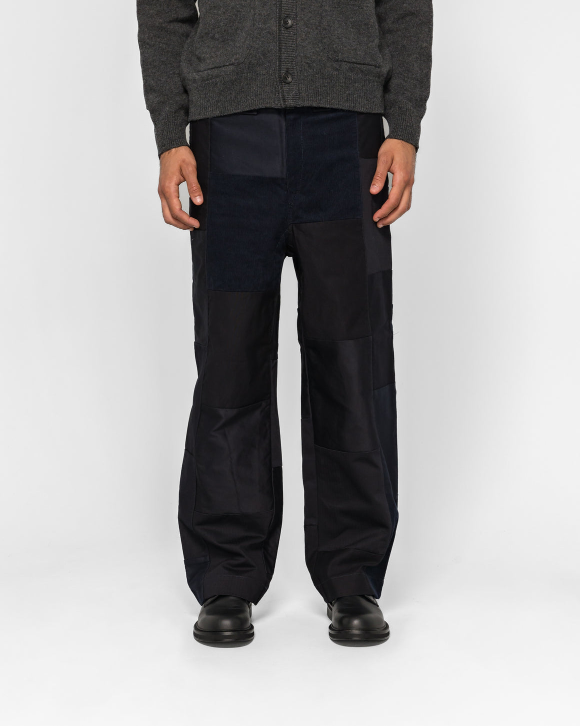 Junya Watanabe MAN - Panelled Cargo Trousers - Navy Mix - UP THERE