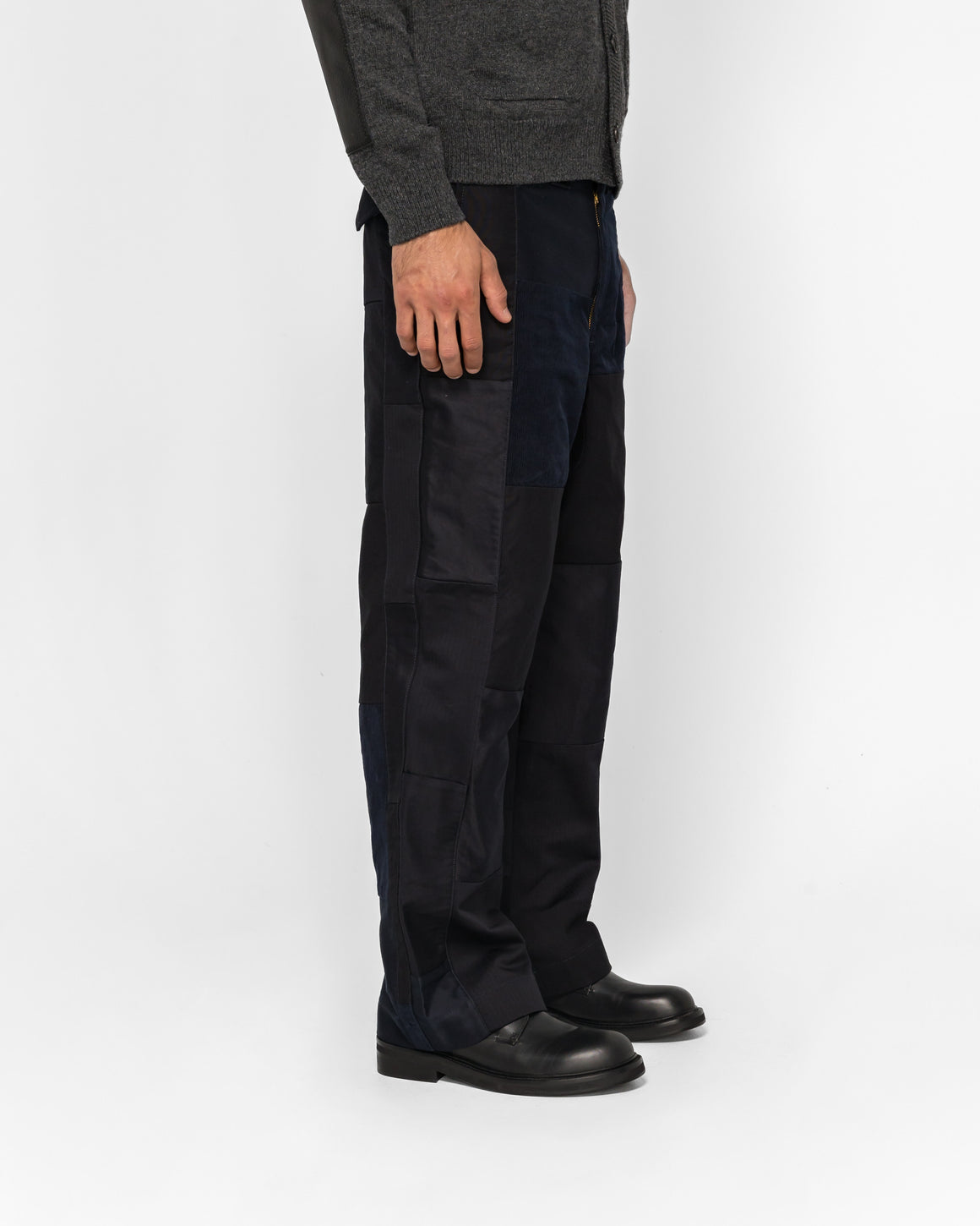 Junya Watanabe MAN - Panelled Cargo Trousers - Navy Mix - UP THERE