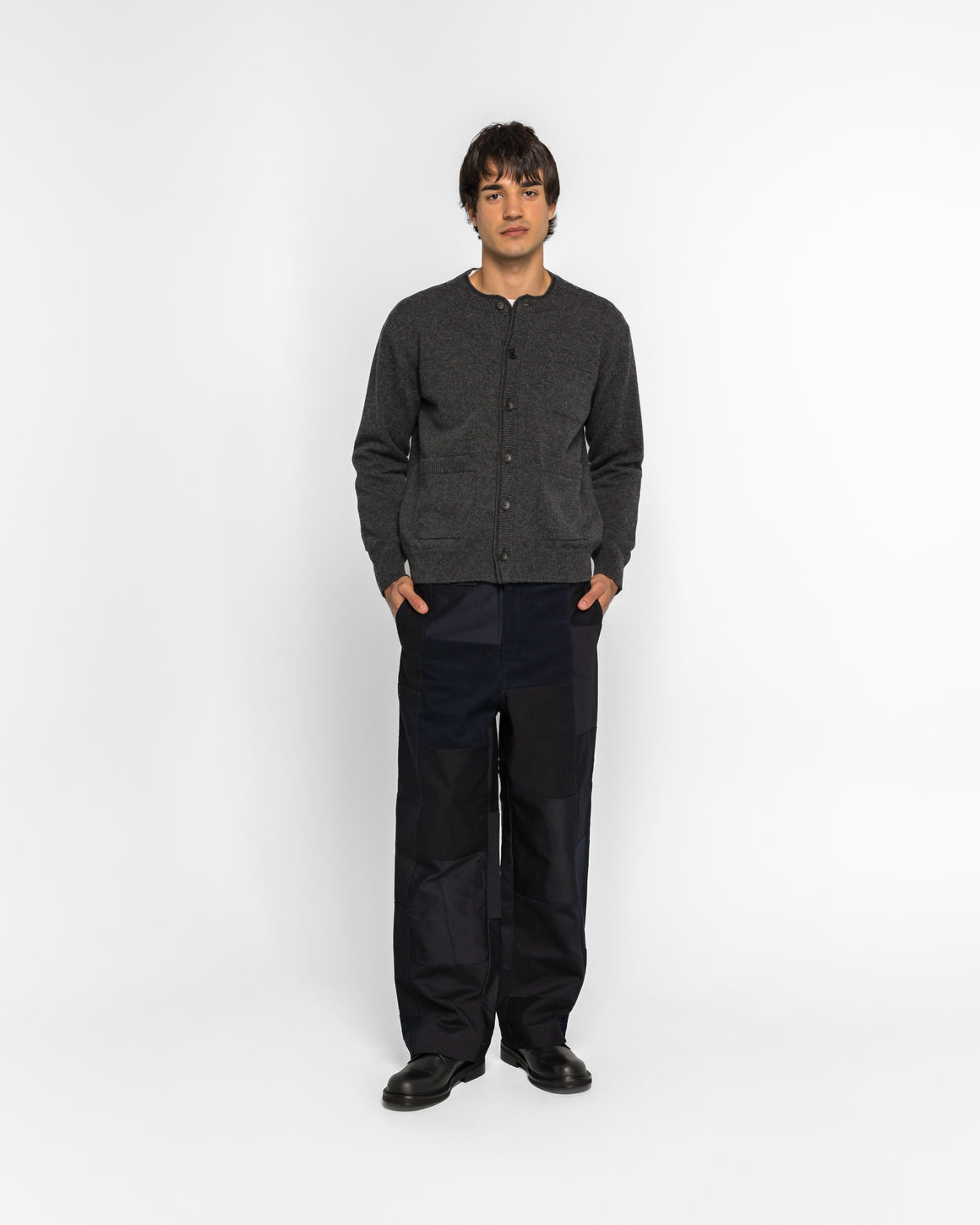 Junya Watanabe MAN - Panelled Cargo Trousers - Navy Mix - UP THERE