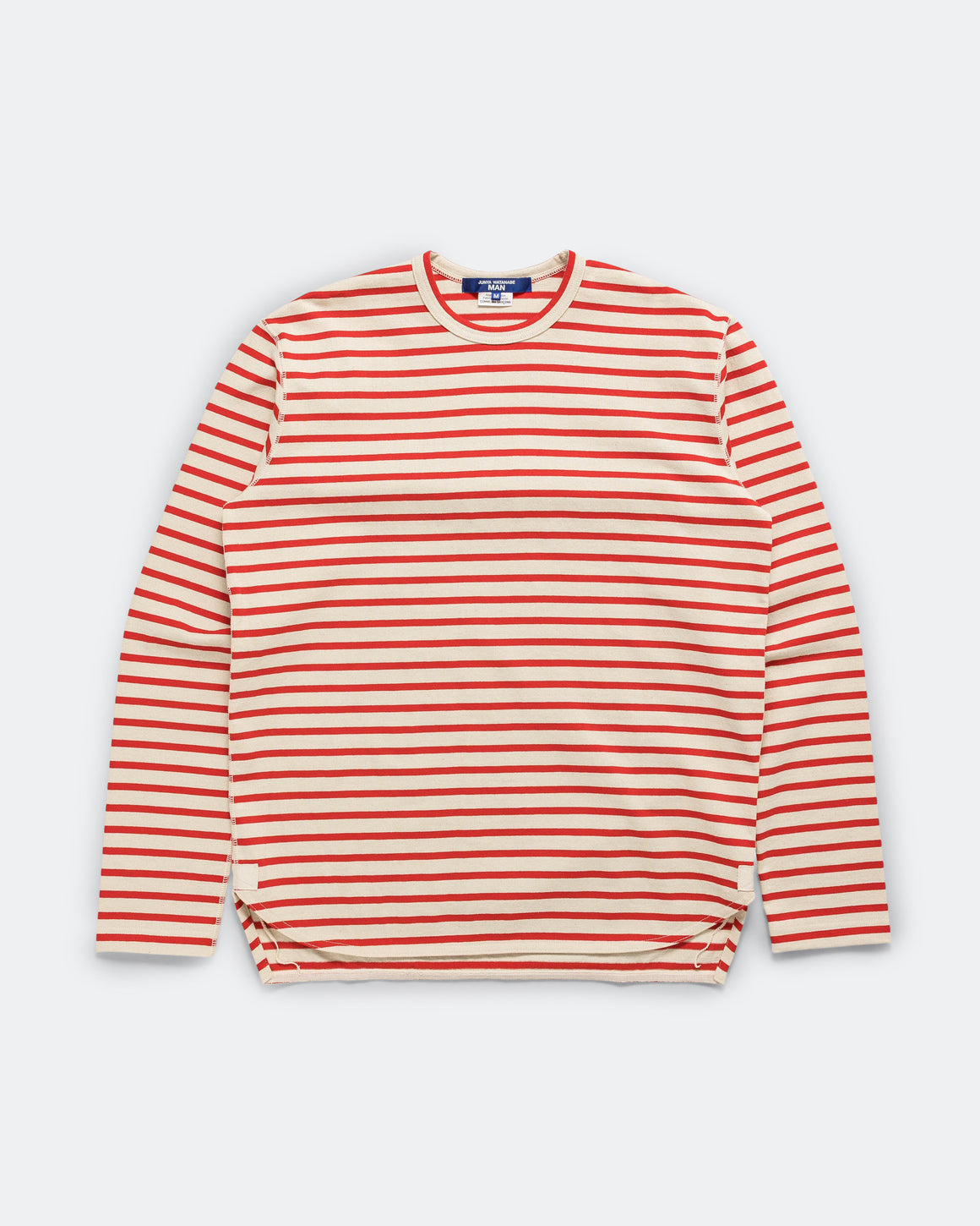 Junya Watanabe MAN - Long Sleeve T-Shirt - Natural/Red - UP THERE