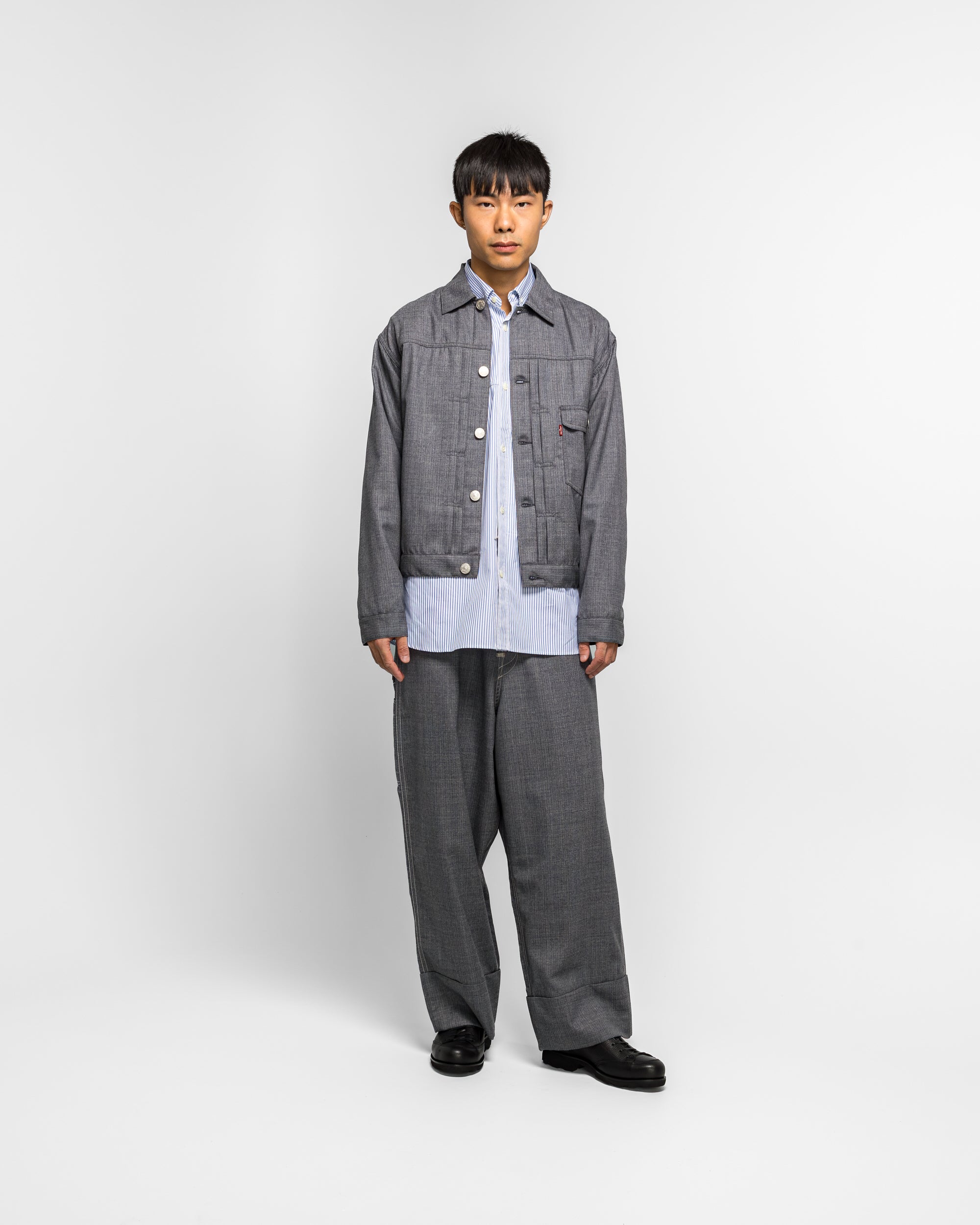 Junya Watanabe MAN - Wool Stripe x Levi's - Blue/Grey | UP THERE