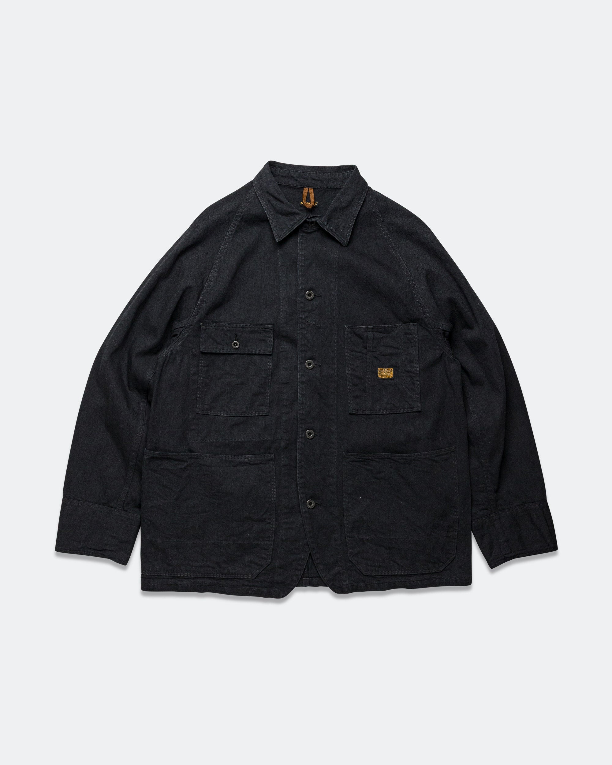10oz BLKxBLK Denim CACTUS Coverall - Black | UP THERE