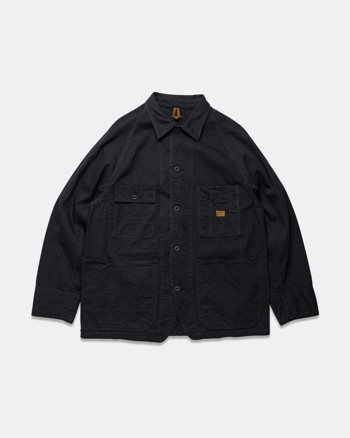 Kapital - 10oz BLKxBLK Denim CACTUS Coverall - Black - UP THERE
