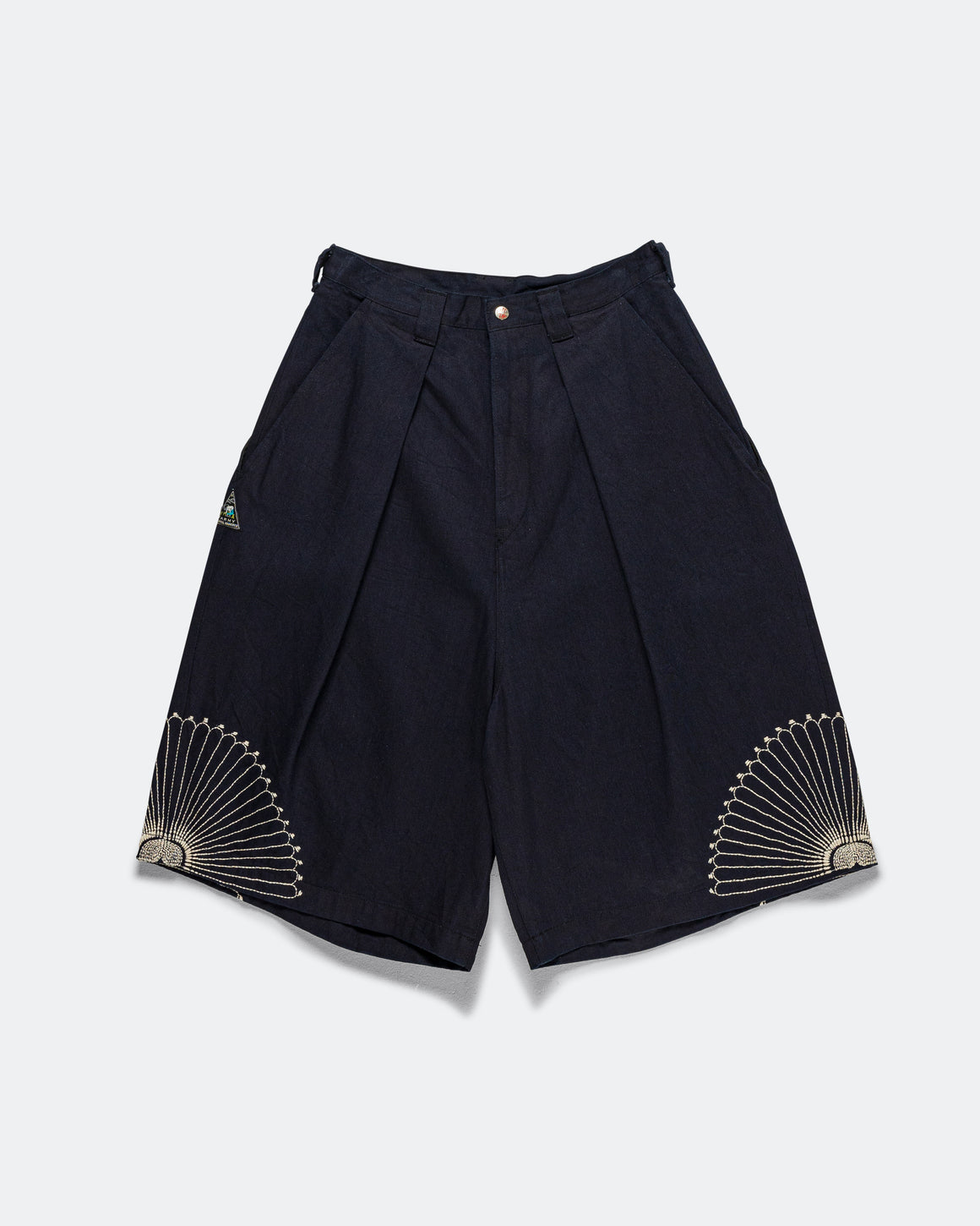 Kapital - 10ozIDGxIDG Denim KOME-KOME Jorts (Shallow) - IDG - UP THERE