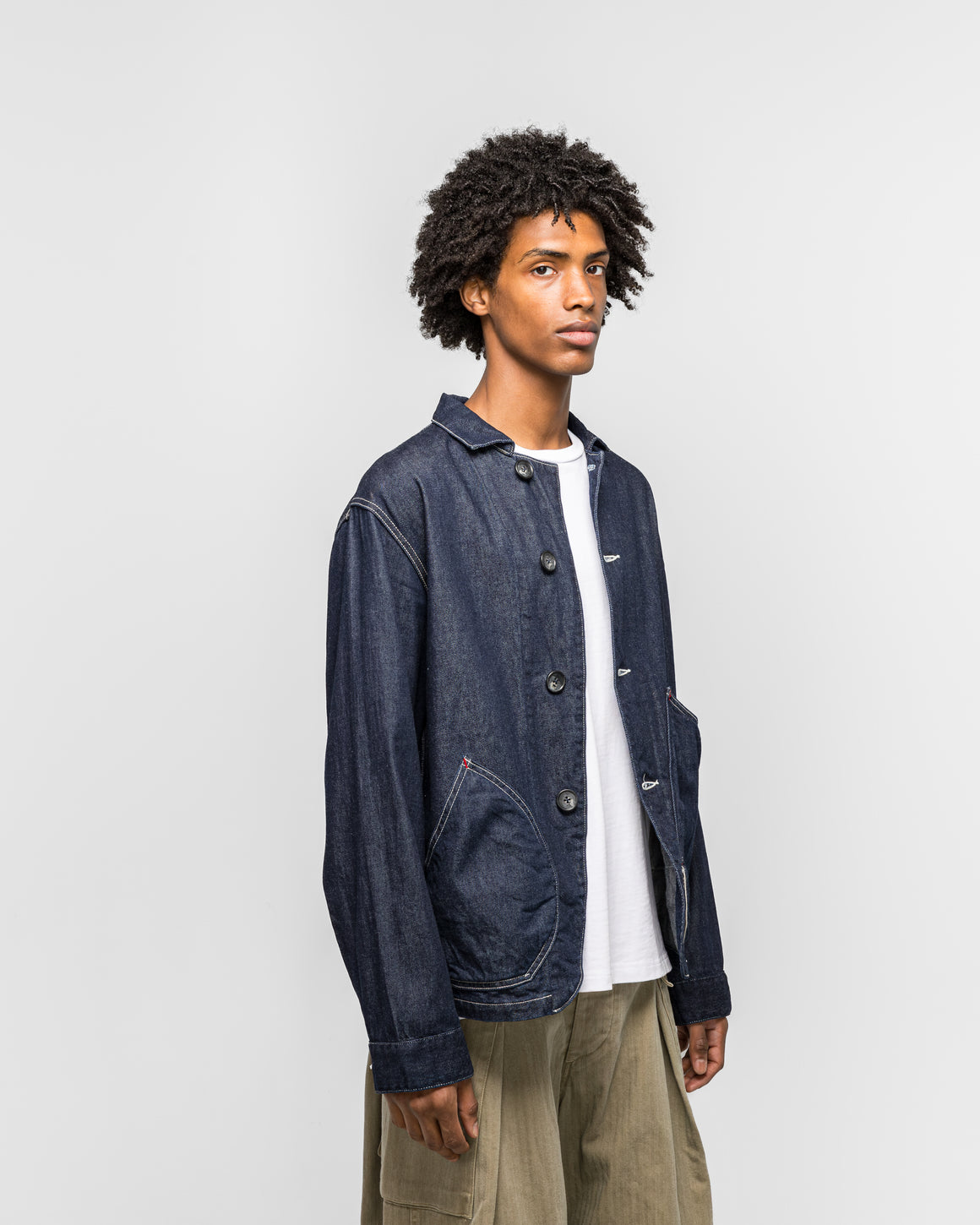 Kapital - 11.5ozDenim x 8ozDenim RINGOMAN Coverall - Indigo - UP THERE