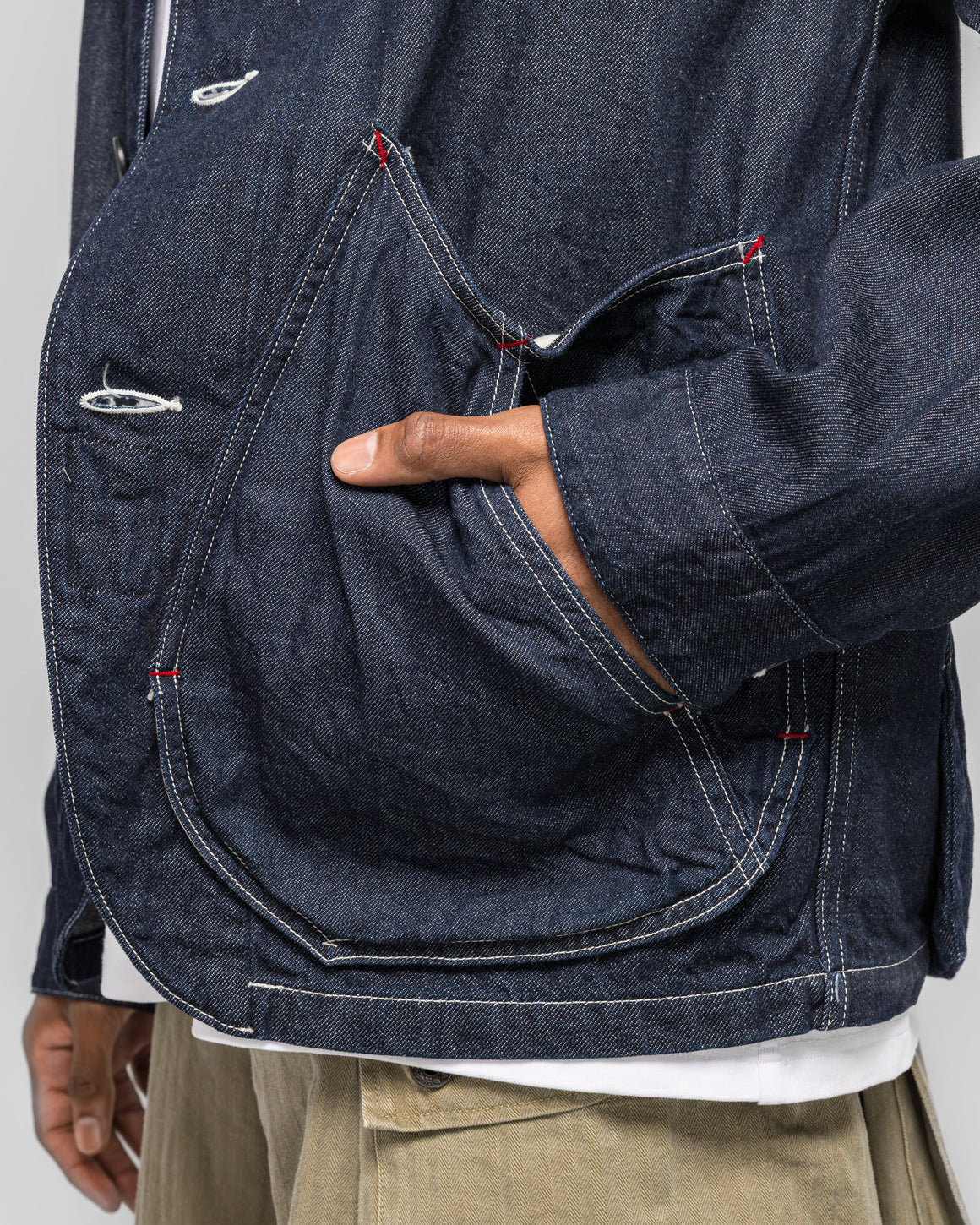 Kapital - 11.5ozDenim x 8ozDenim RINGOMAN Coverall - Indigo - UP THERE