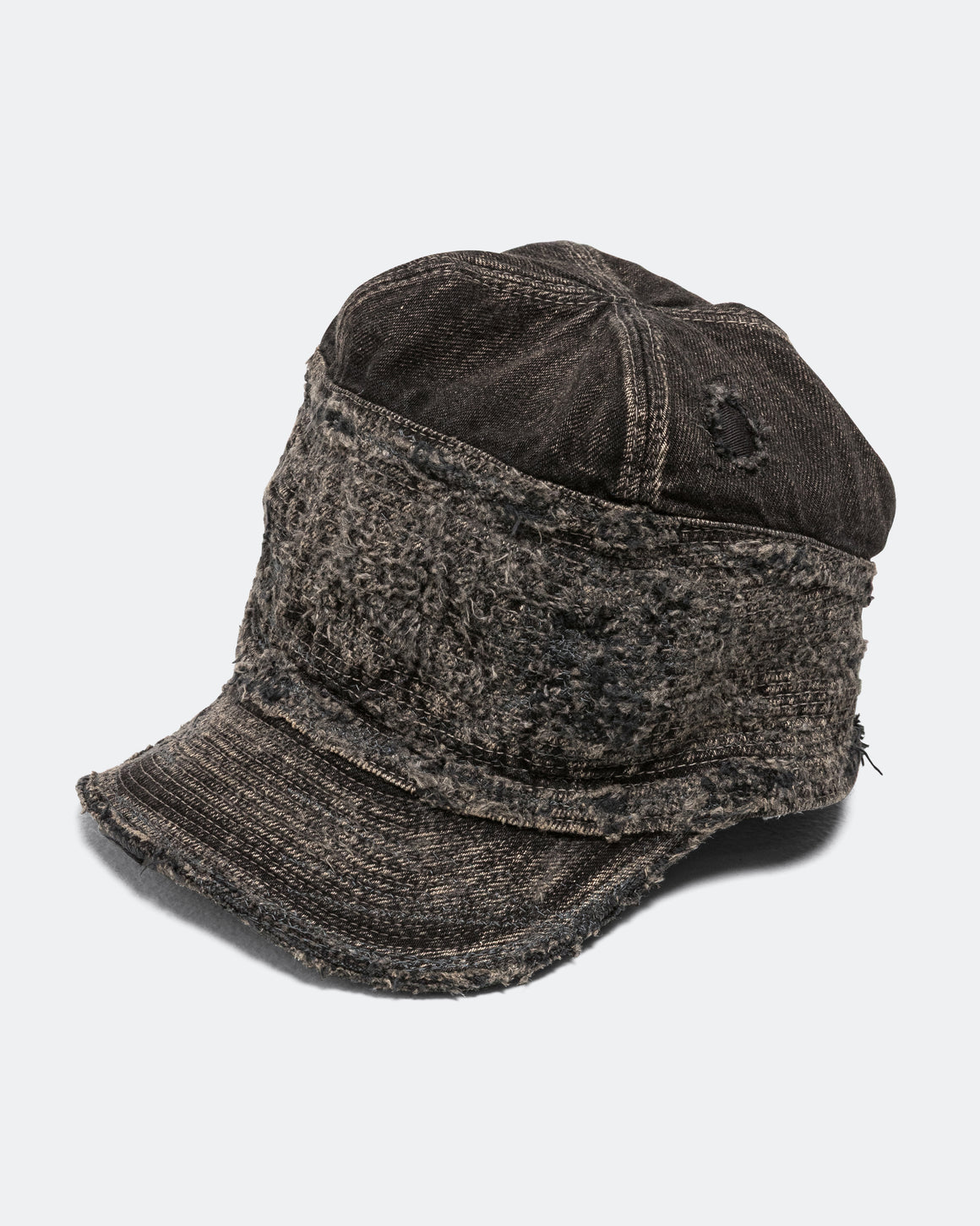 Kapital - 11.5ozBLKxBLK Denim The Old Man And The Sea Cap(CRASH Remake) - PRO - UP THERE