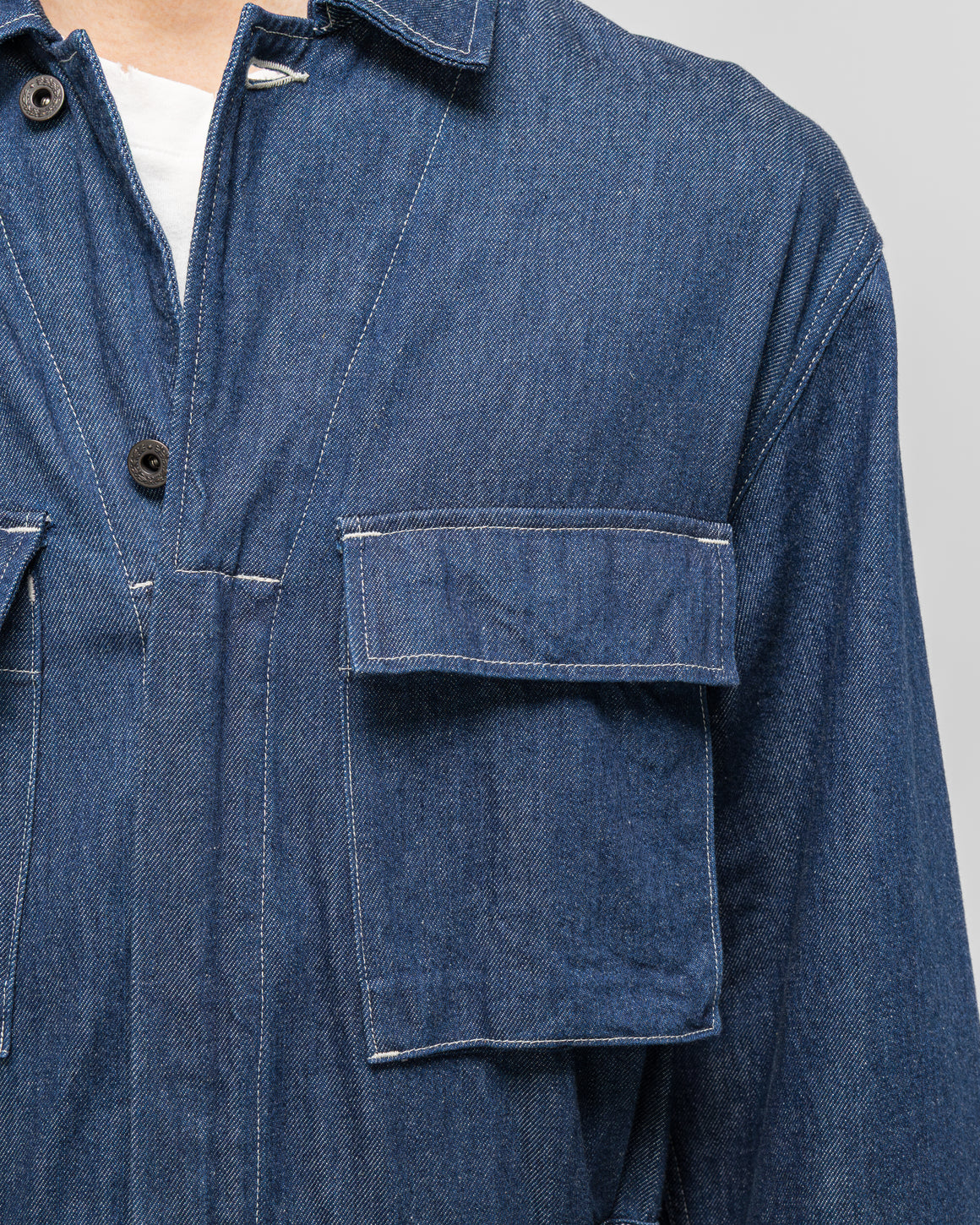 Kapital - 11.5oz Denim MONKEY Jumpsuit (FACTORY-REPAIR & Embroidery) - IDG - UP THERE