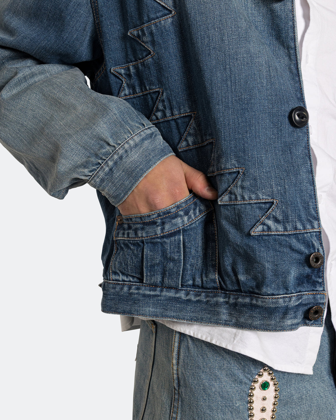 Kapital - 12oz Denim STD Thunderbird JKT (PRO) - UP THERE