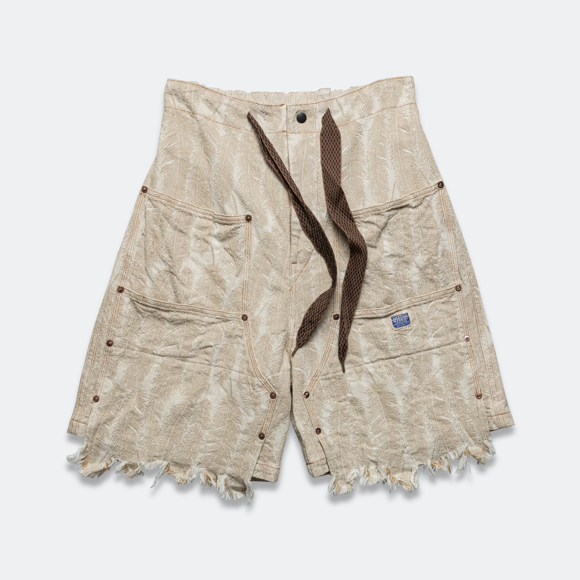 12oz MAGPIE Denim W-Knee EASY Shorts | UP THERE