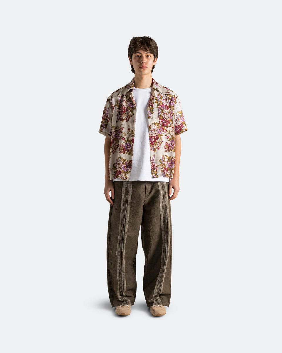 Short En Denim Jacquard Kapital 12oz Beige - Neuf Avec étiquettes, Japon