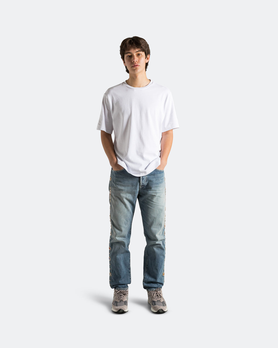 Kapital - 14oz Denim 5p MONKEY CISCO (STUDS) - PRO - UP THERE