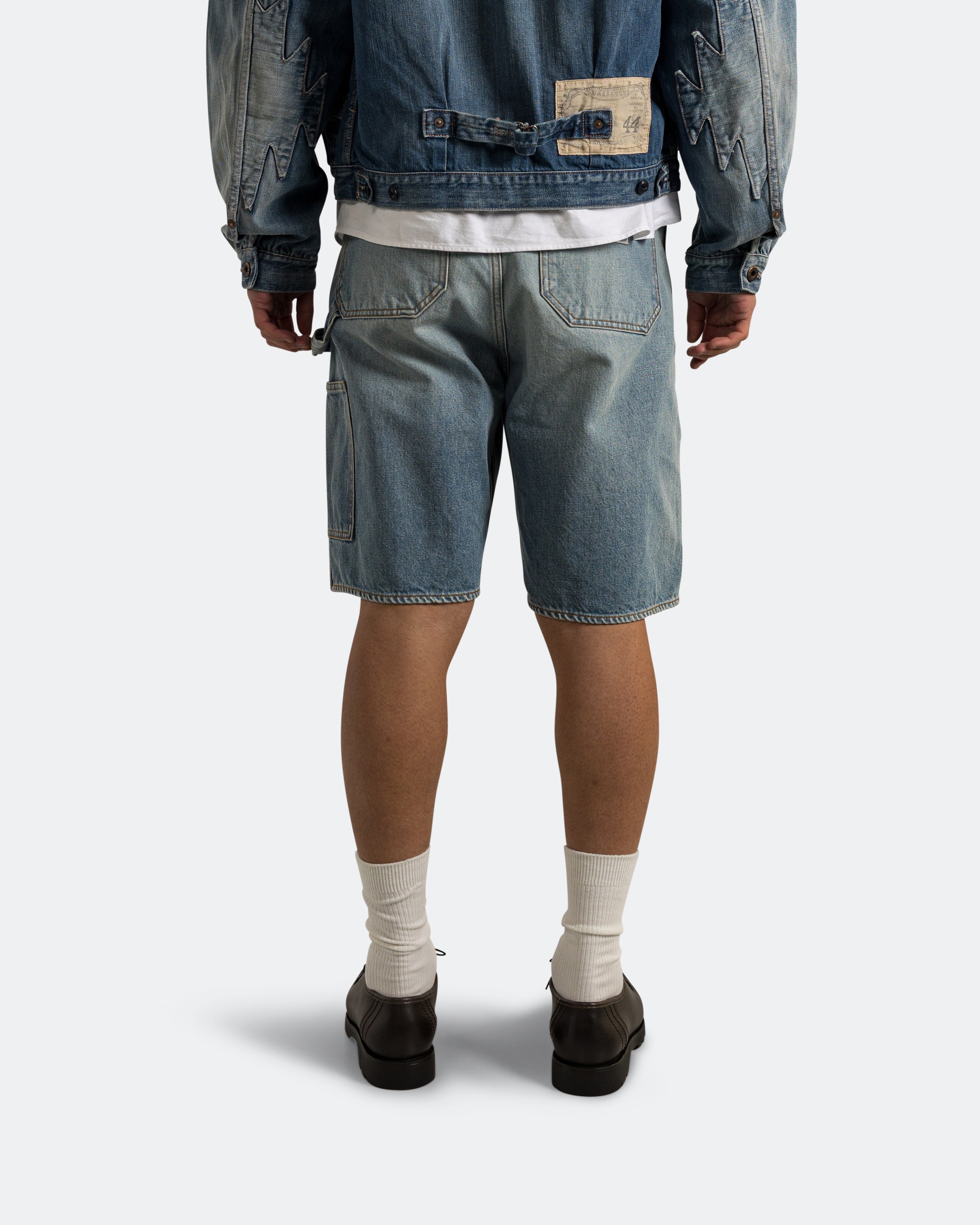 Kapital スタッズ デニム ショーツ Studs denim shorts 14oz Denim Shorts (STUDS Remake) - PRO | UP THERE