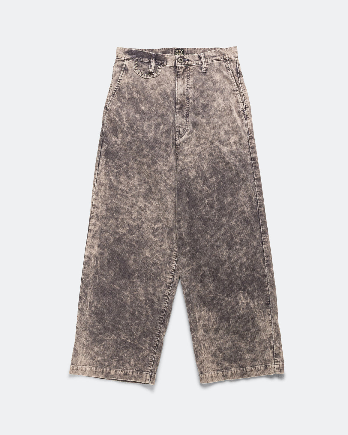 Kapital - 14W Corduroy BOOGIE-DAY PORT Baggy Pants (Dirty Dyed) - Grey - UP THERE
