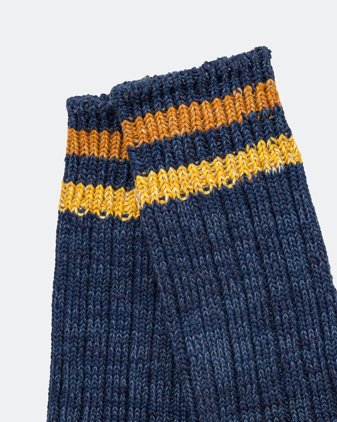 Kapital - 60Yarns Grandrelle IVY RAINBOWY HAPPY Heel-Hold Socks - Navy - UP THERE