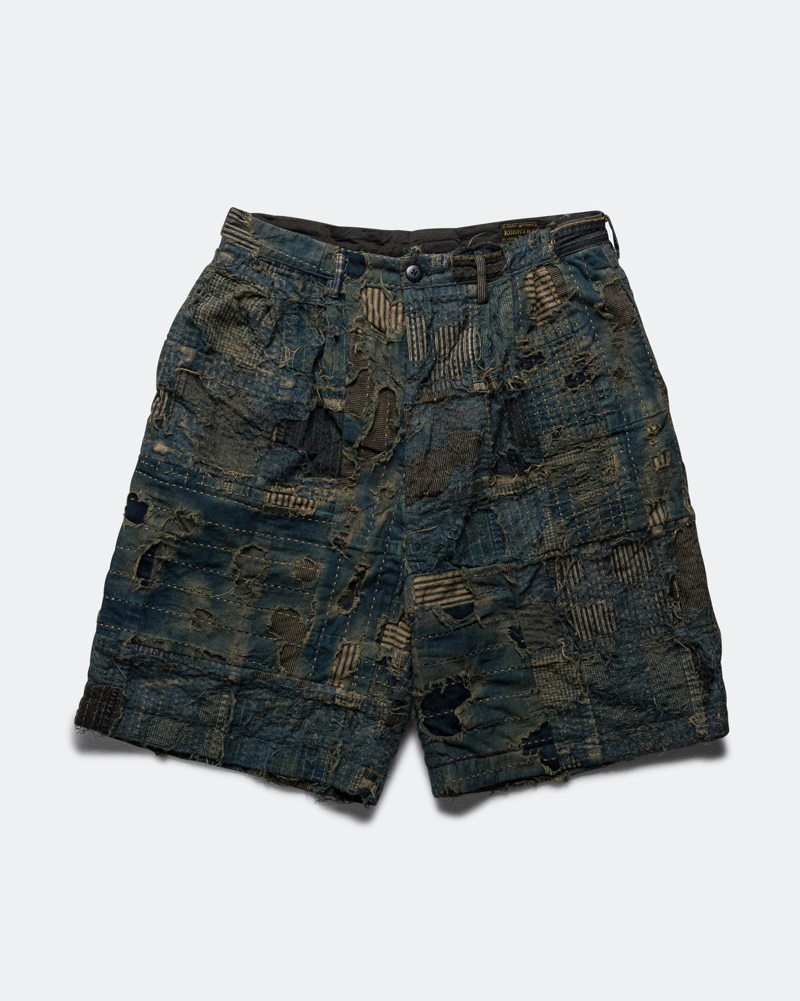 kapital boro ivy ショートパンツ Kapital - BORO IVY Short Pants - Indigo | UP THERE