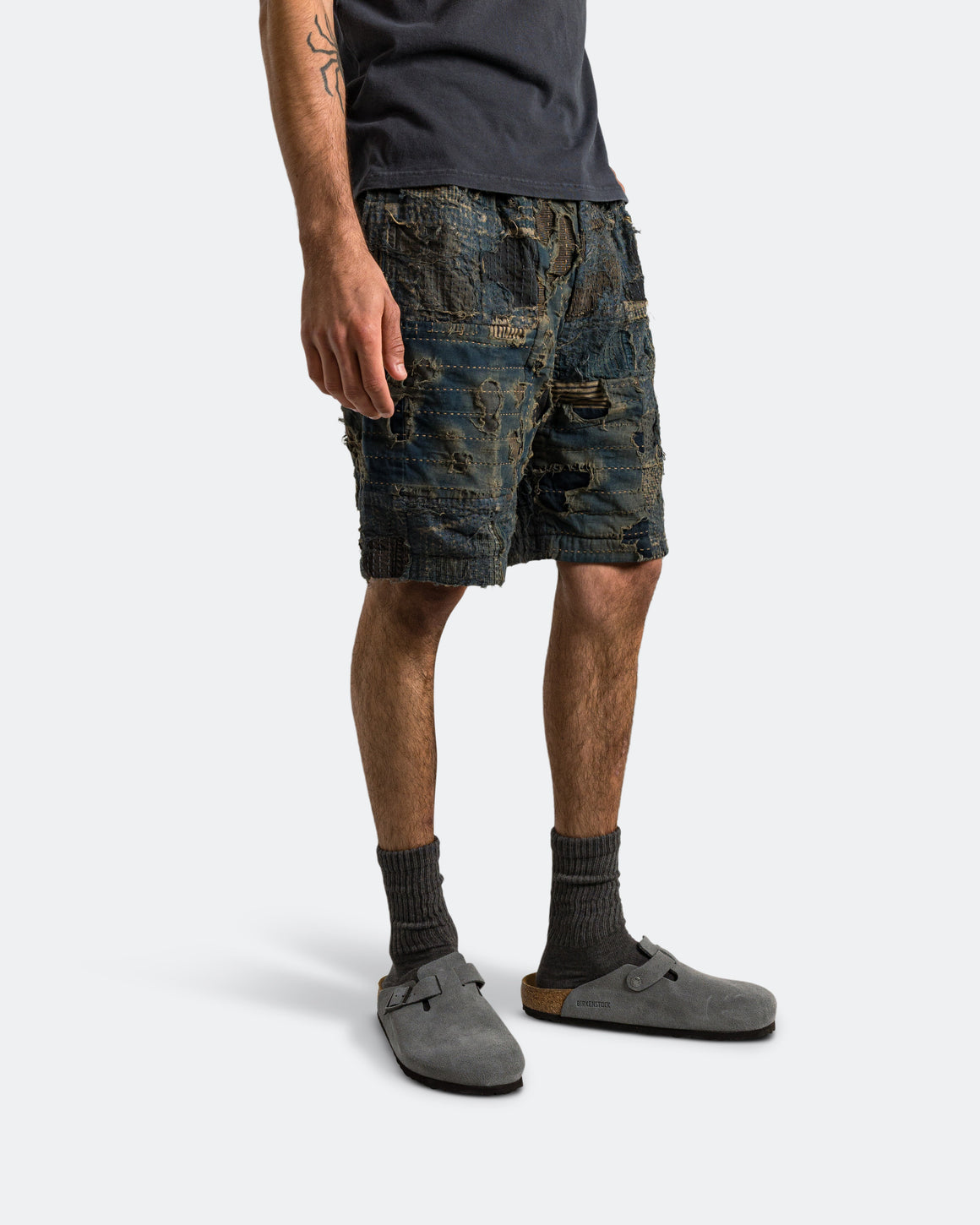 Kapital - BORO IVY Short Pants - Indigo | UP THERE