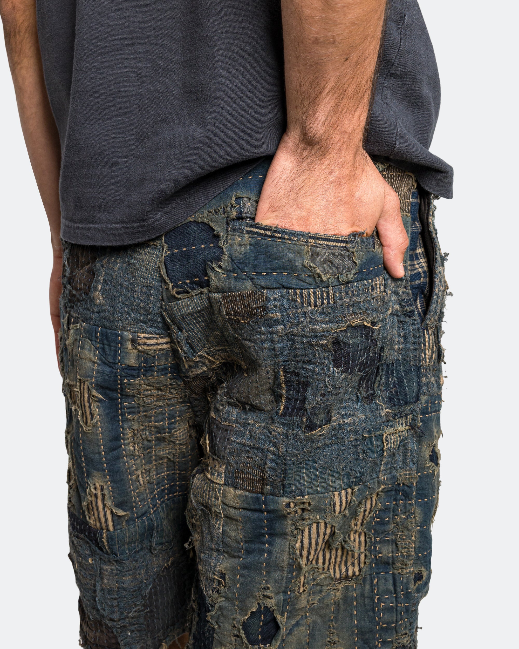 Kapital - BORO IVY Short Pants - Indigo | UP THERE