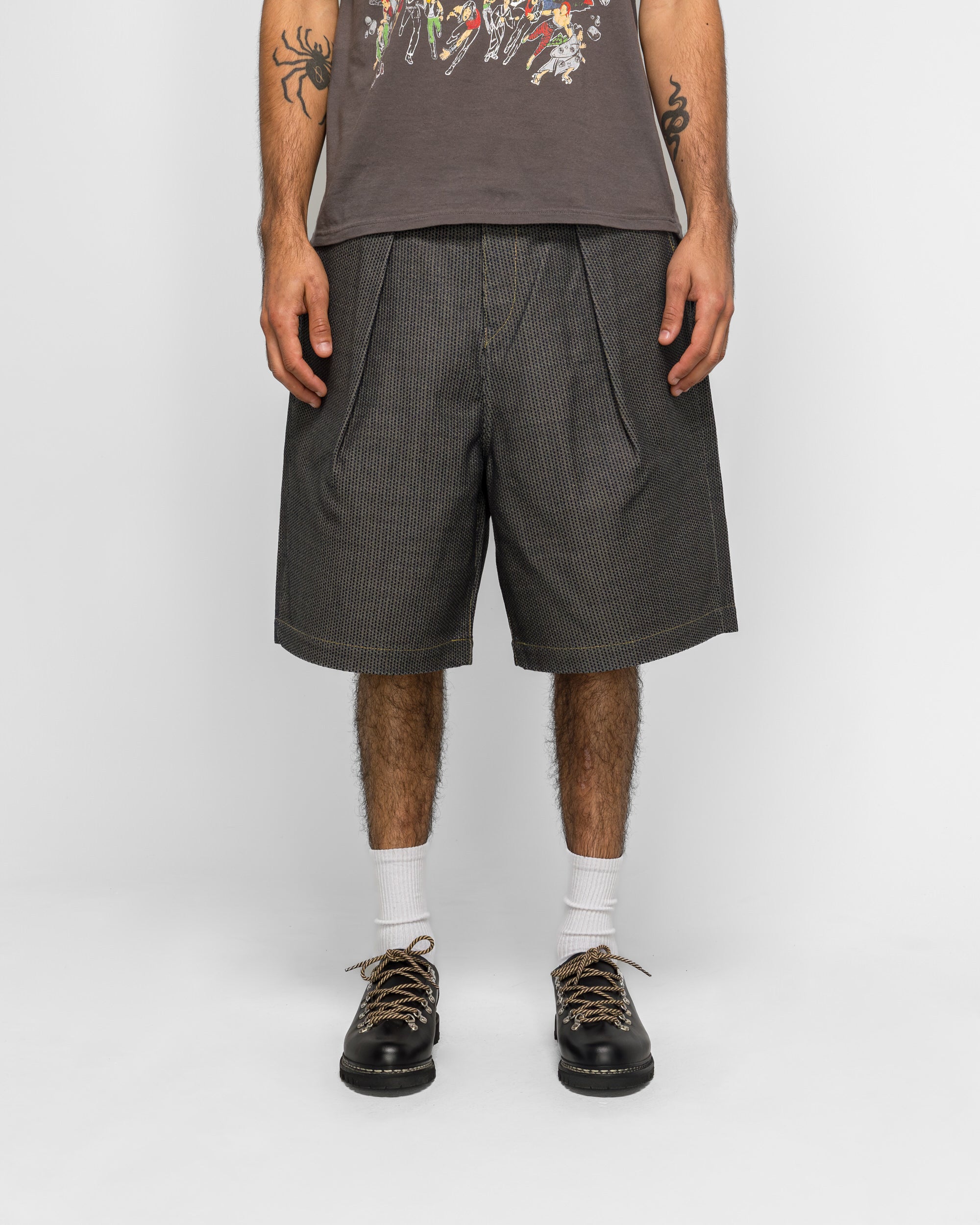 Kapital - CenturyDenim KOME-KOME Jorts (Deep) - N7S | UP THERE