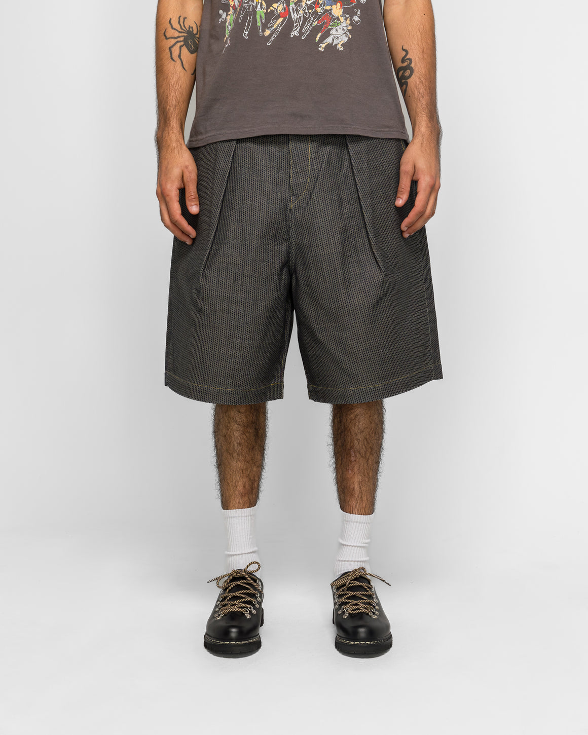 Kapital - CenturyDenim KOME-KOME Jorts (Deep) - N7S - UP THERE