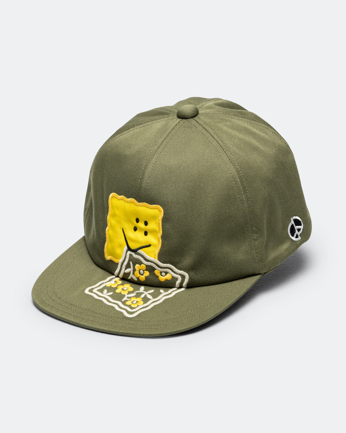 Kapital - Chino Baseball Cap (PECKISH RAINBOWY) - Khaki - UP THERE