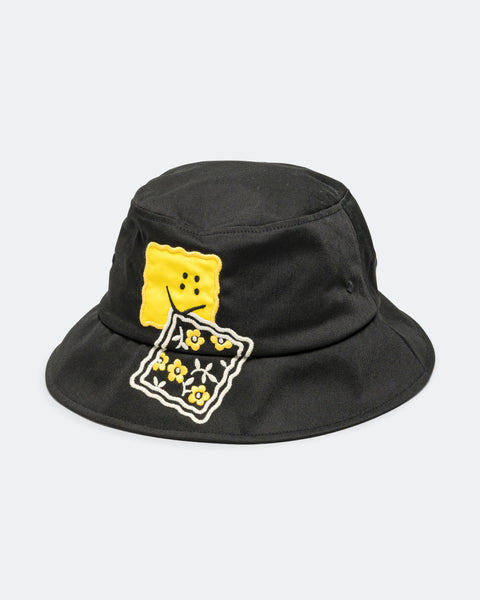 Kapital - Chino Bucket Hat Short Brim (PECKISH RAINBOWY) - Black