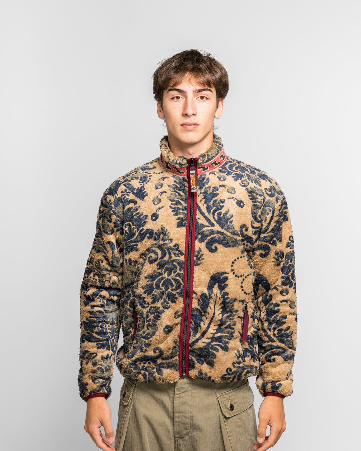 Kapital - DAMASK Fleece ZIP Blouson (VirginMary) - Beige - UP THERE