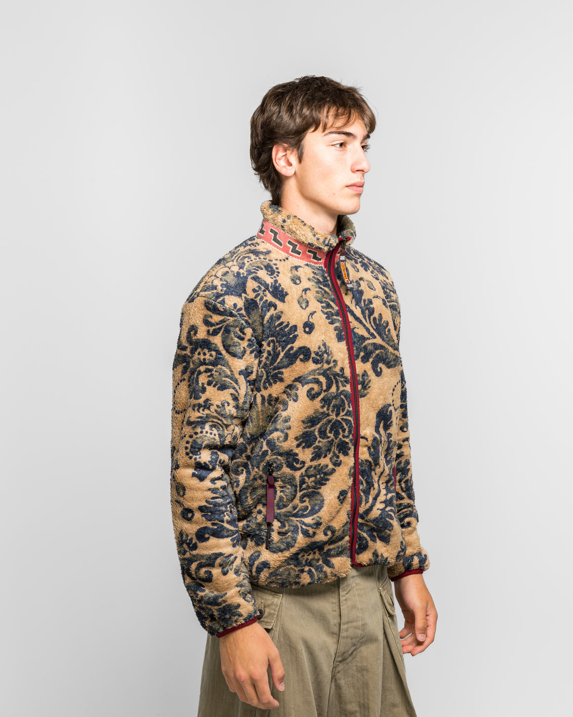 Kapital - DAMASK Fleece ZIP Blouson (VirginMary) - Beige - UP THERE