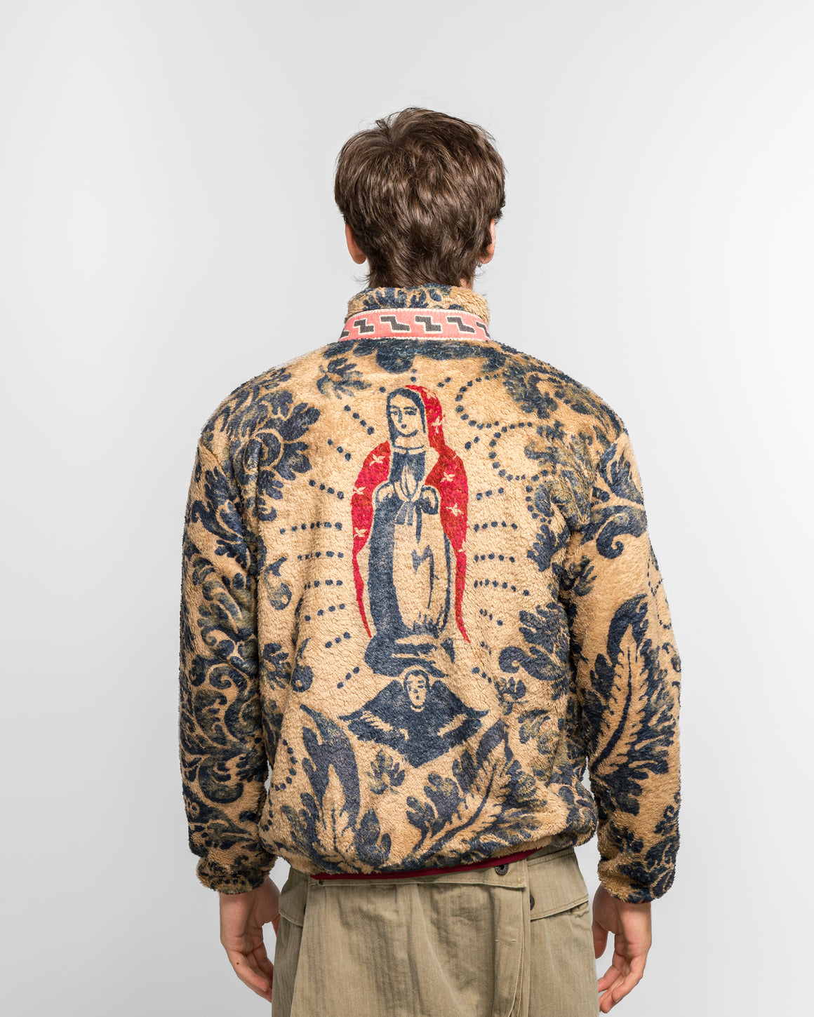 Kapital - DAMASK Fleece ZIP Blouson (VirginMary) - Beige - UP THERE