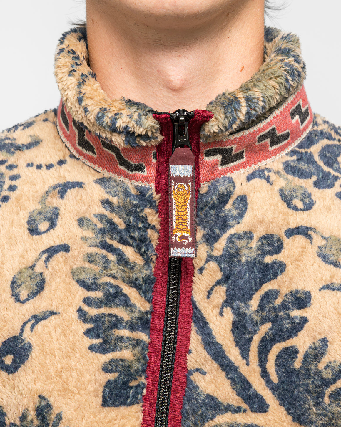 Kapital - DAMASK Fleece ZIP Blouson (VirginMary) - Beige - UP THERE