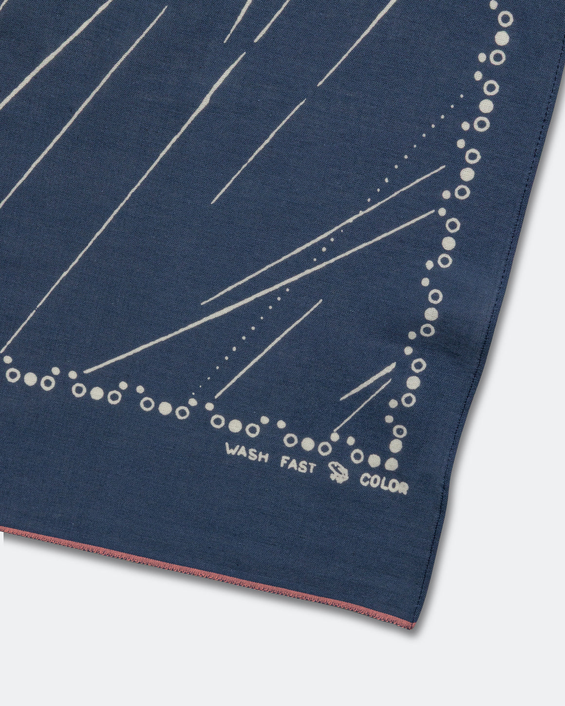 Kapital - Fastcolor Selvedge Bandanna (RAINBOWY) - Navy - UP THERE